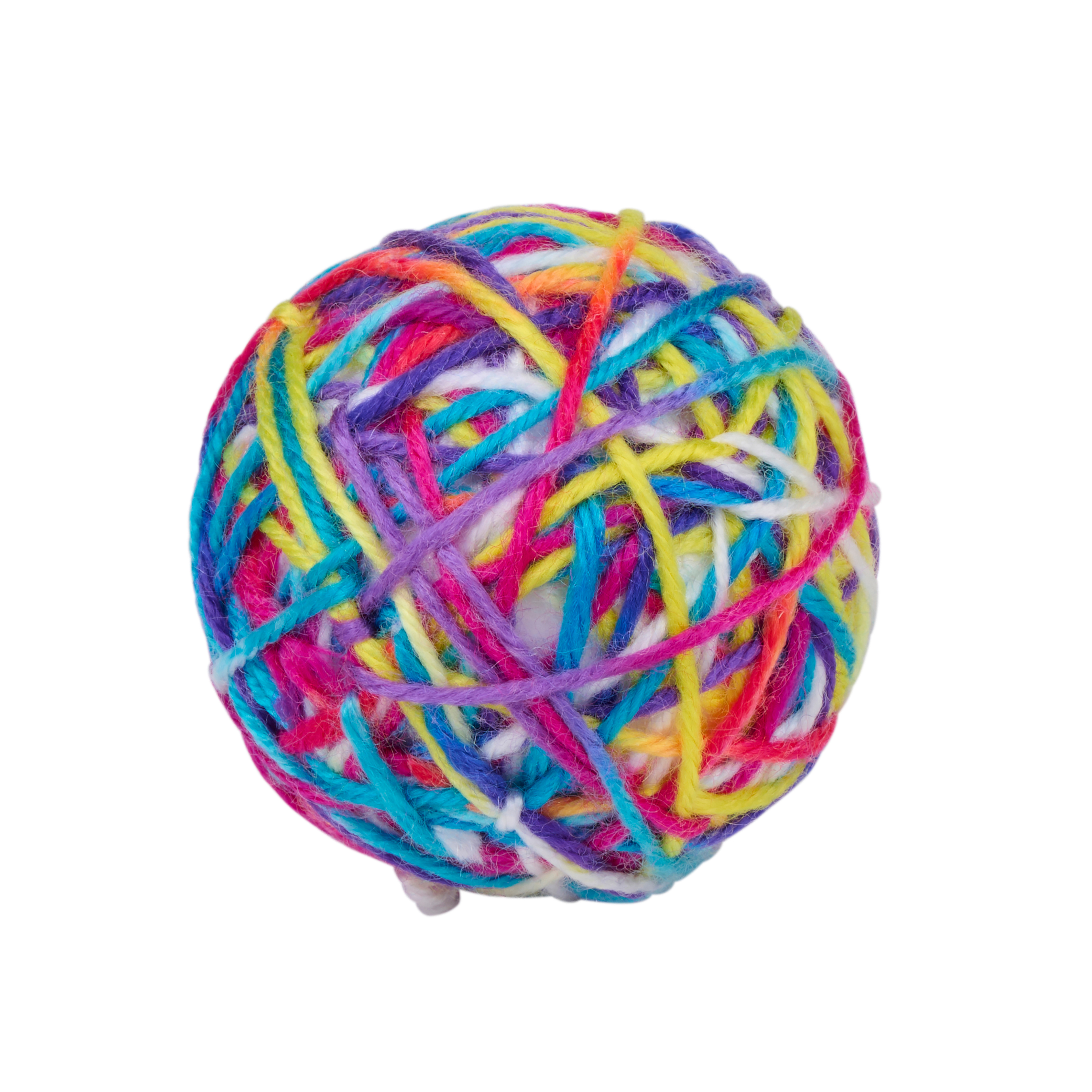 Katzenspielzeug Garnball 6 cm bunt
