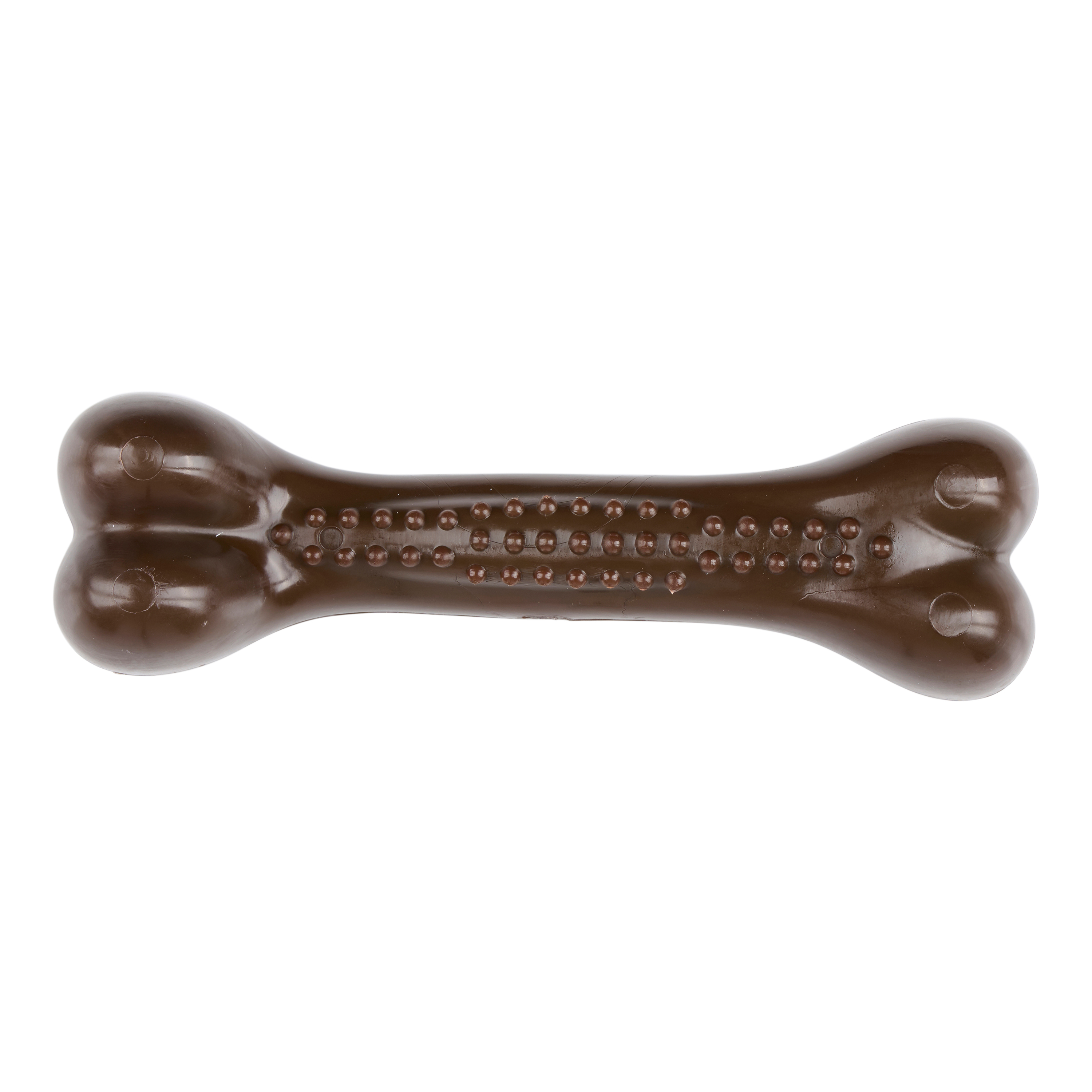 Hundespielzeug Knochen 14 cm braun