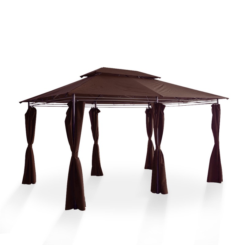 Gartenpavillon AMALIE 4 x 3 m braun