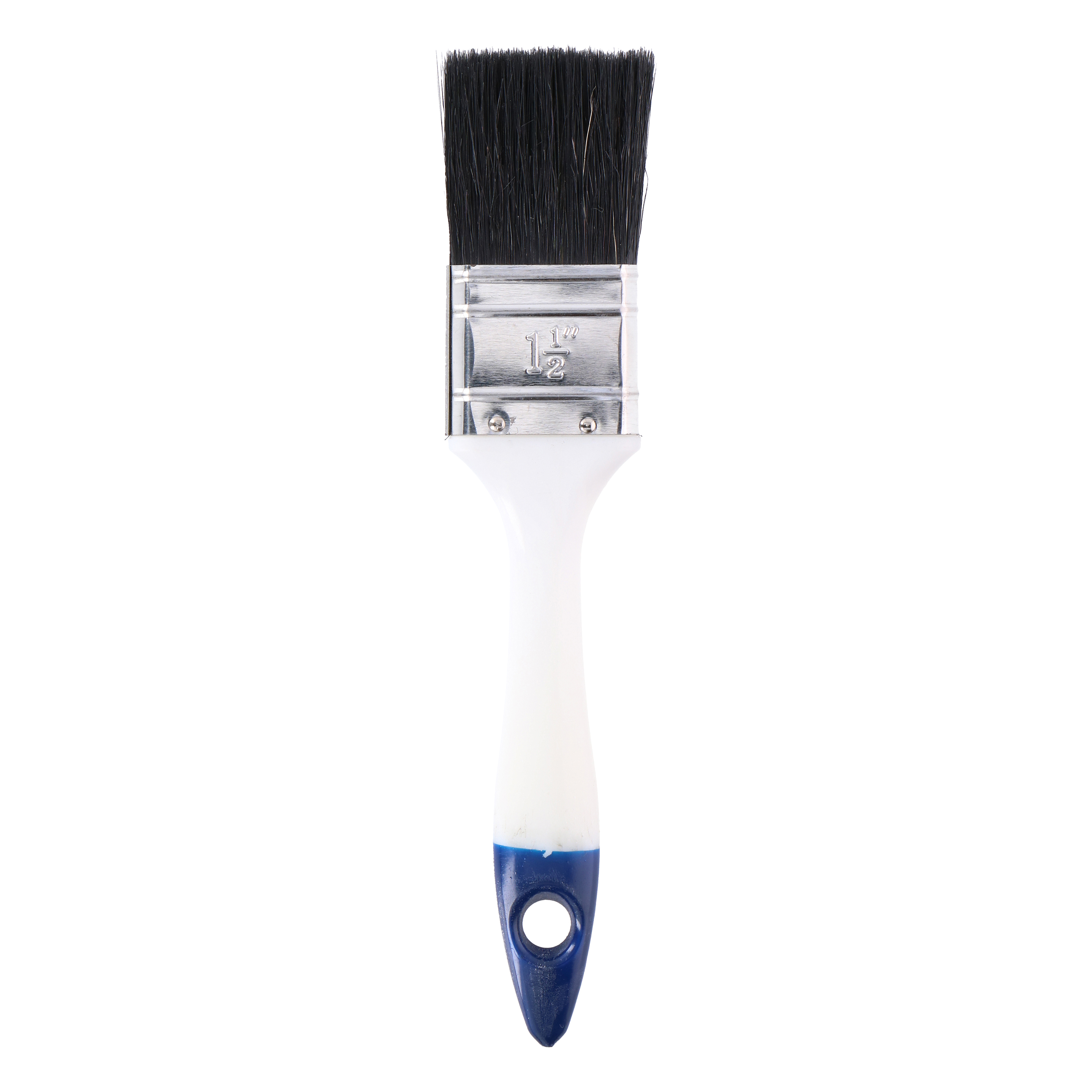 Pinsel flach 4 cm weiss/blau