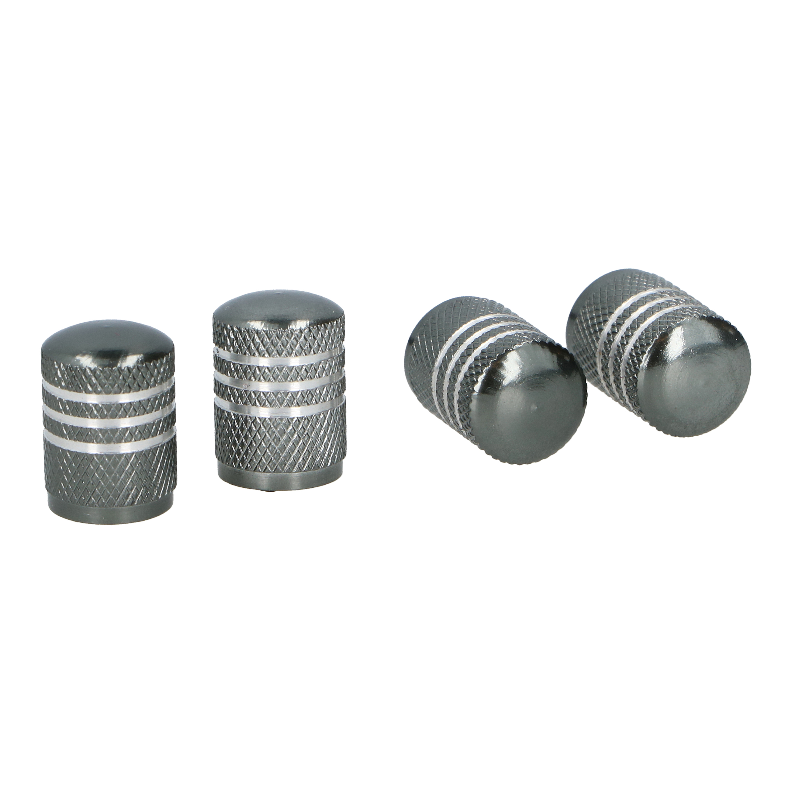 Ventilkappe Aluminium 4er Set silber