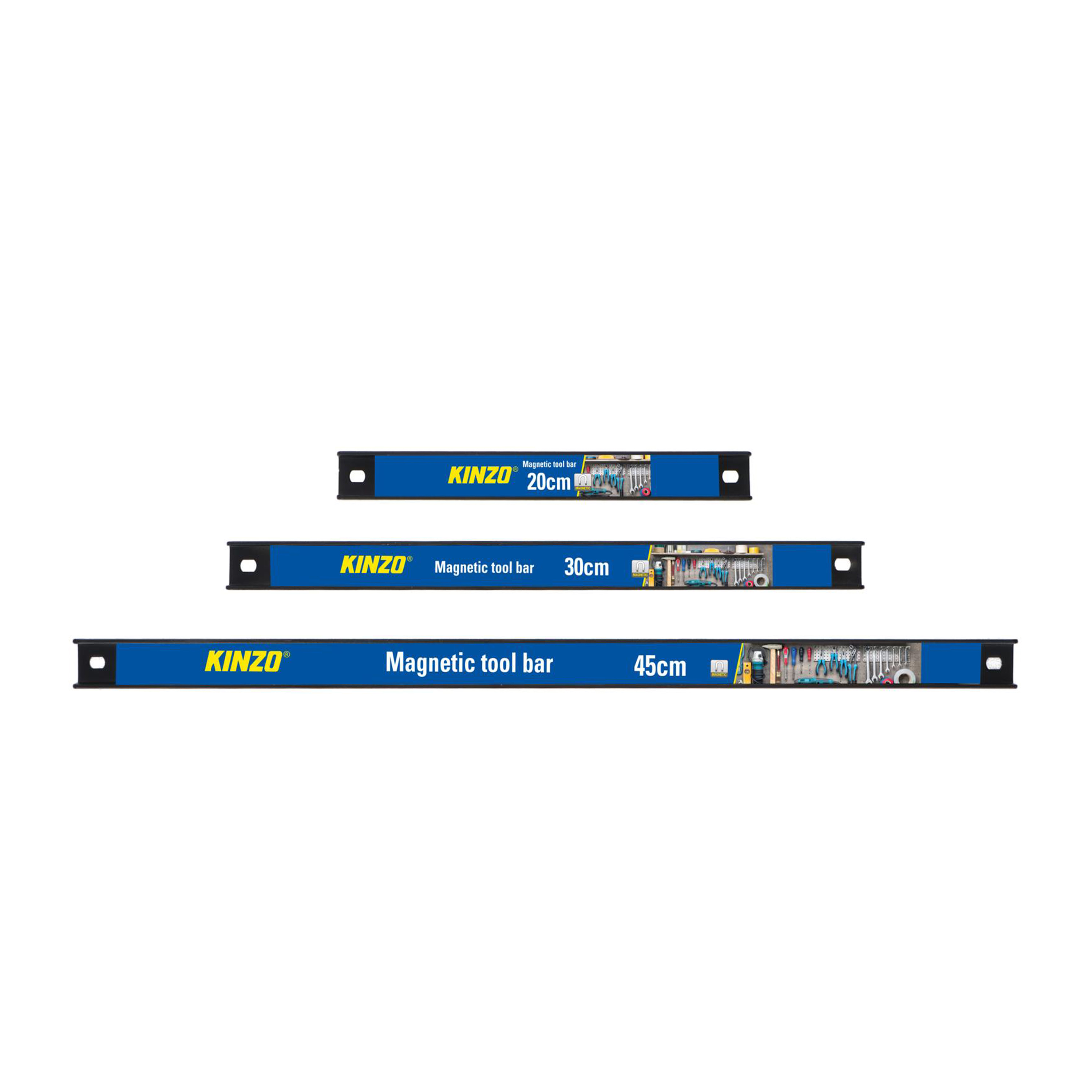 Werkzeughalter Set magnetisch 3-teilig blau/schwarz