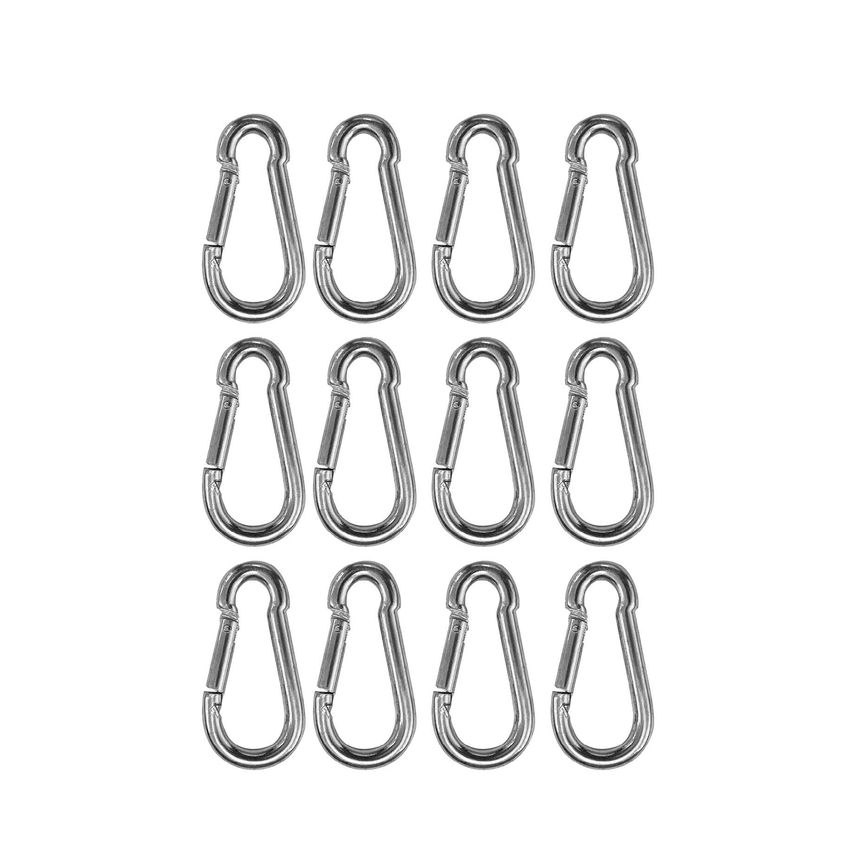 Karabiner Stahl 5 cm 12er Set