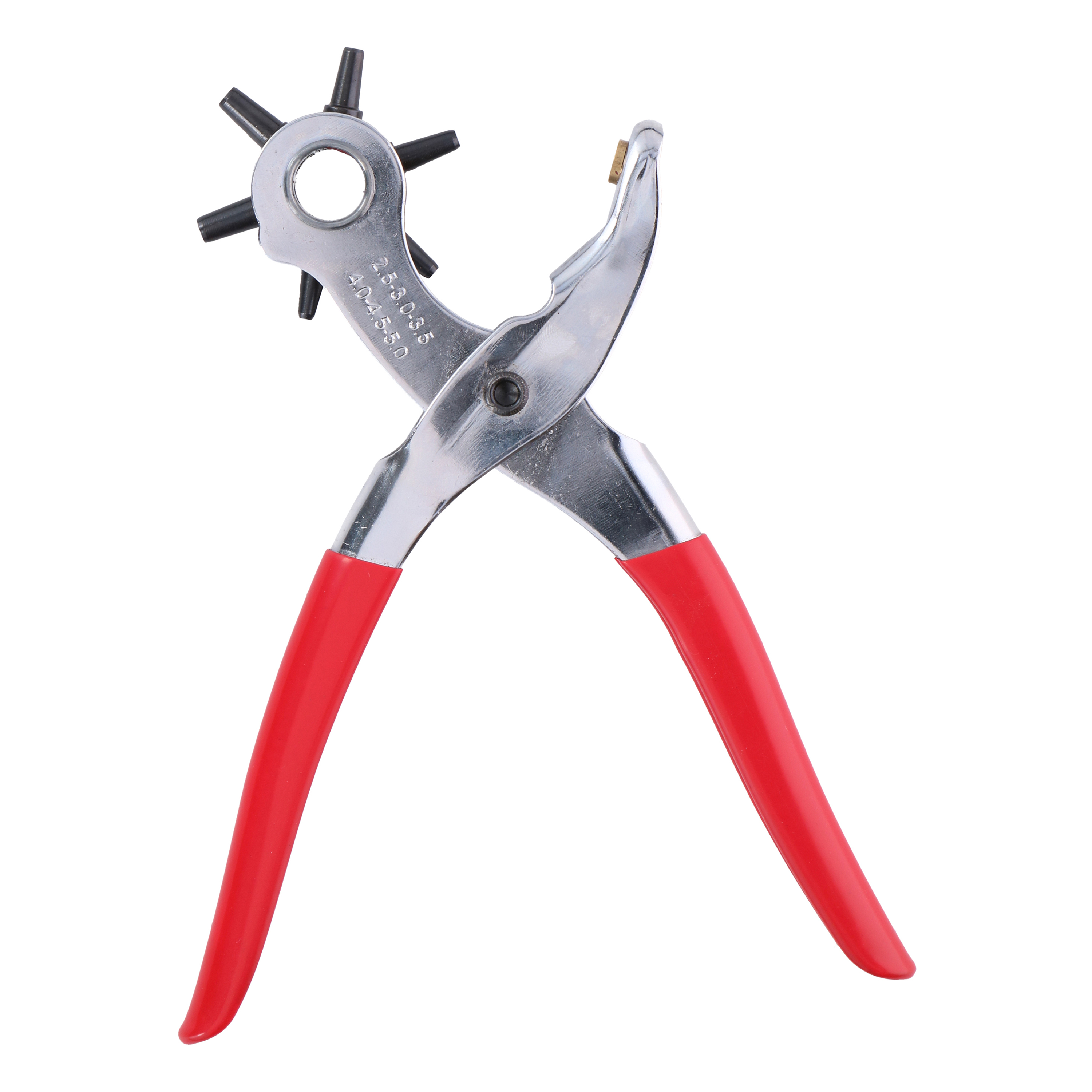 Lochzange Revolverlochzange Metall silber/rot