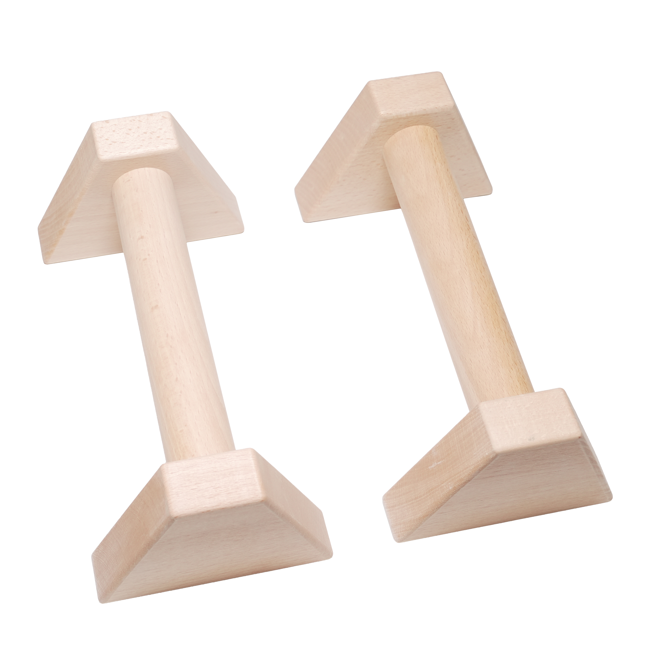 Liegestützgriff Holz 25 cm 2er Set natur