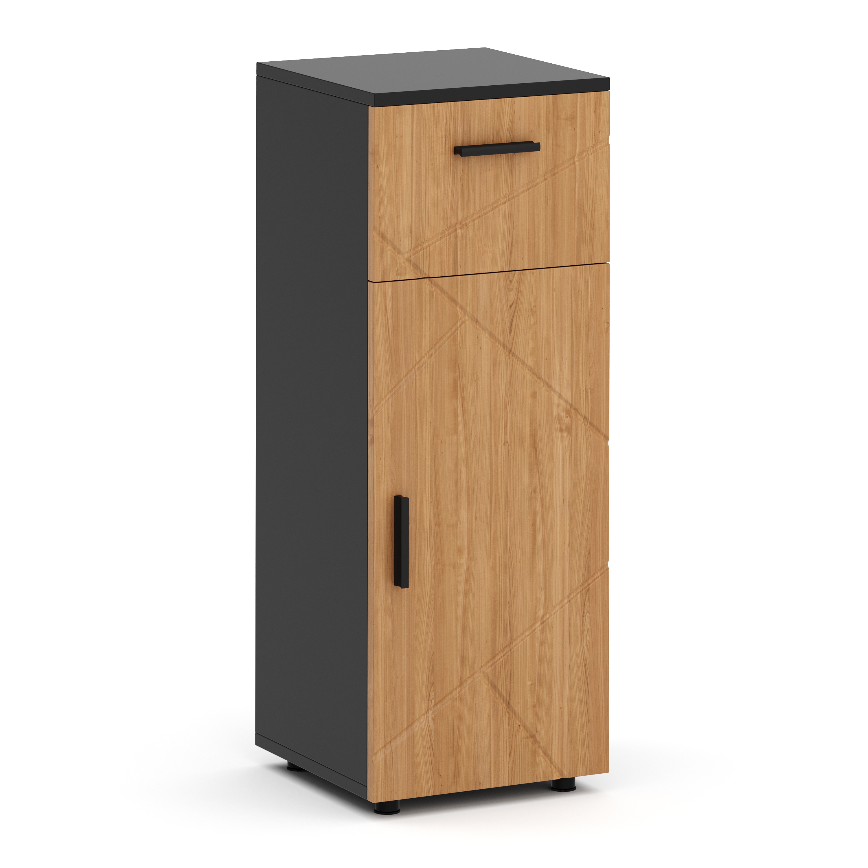 Badezimmerschrank AQUALIA 30 x 30 x 81 cm braun/schwarz