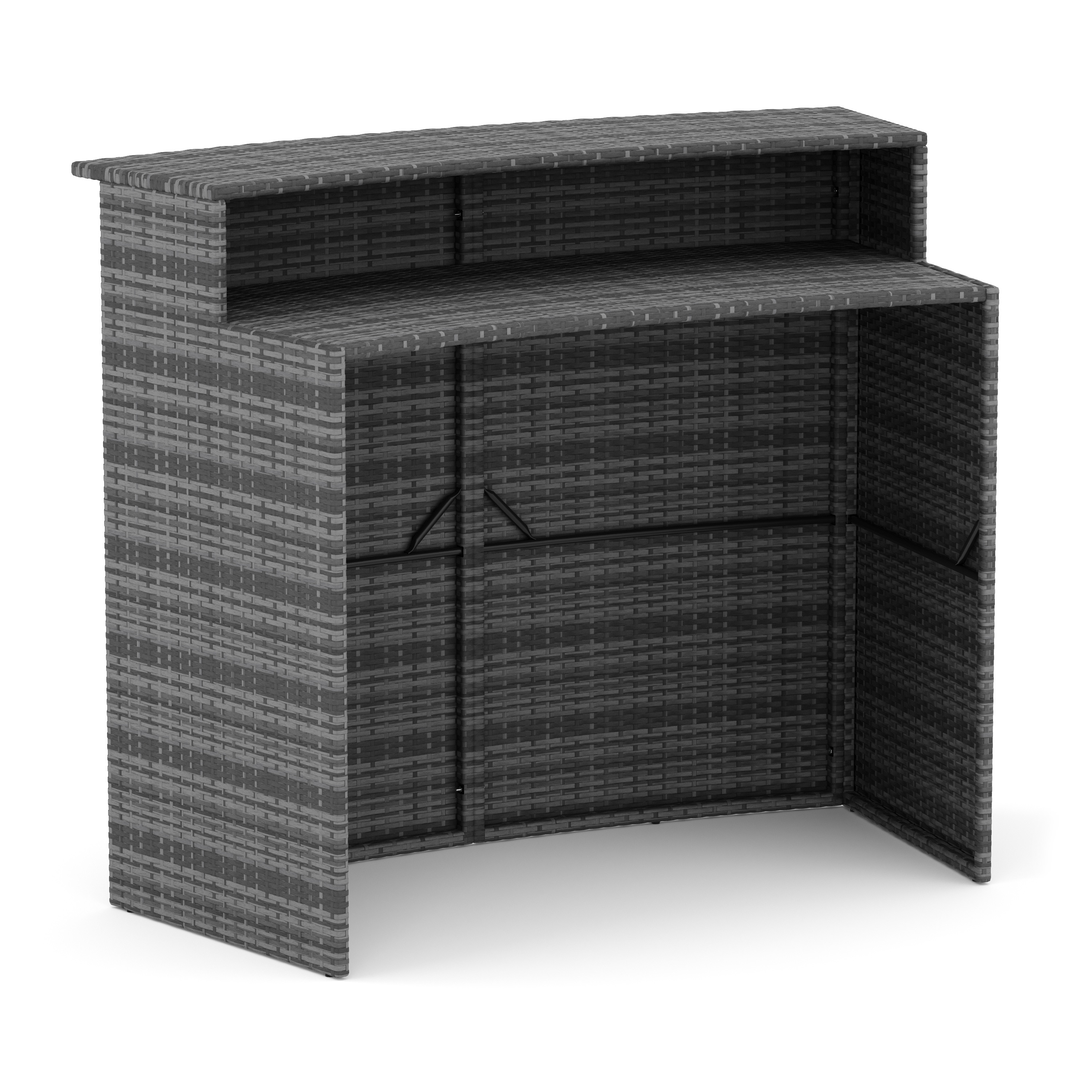 Bartheke Rattan TROPEA grau