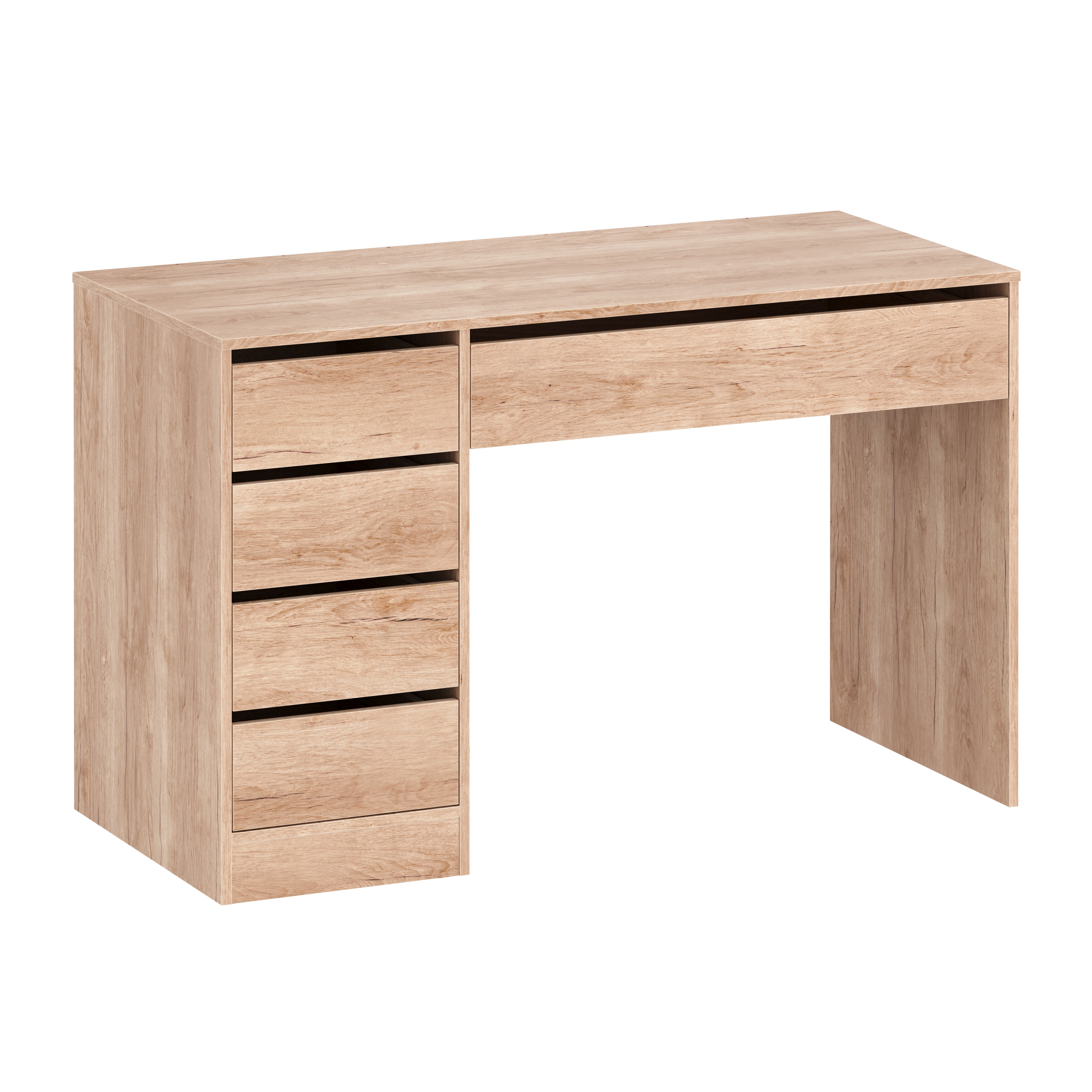 Schreibtisch RIGEL mit Schubladen 120 x 55 x 75 cm braun
