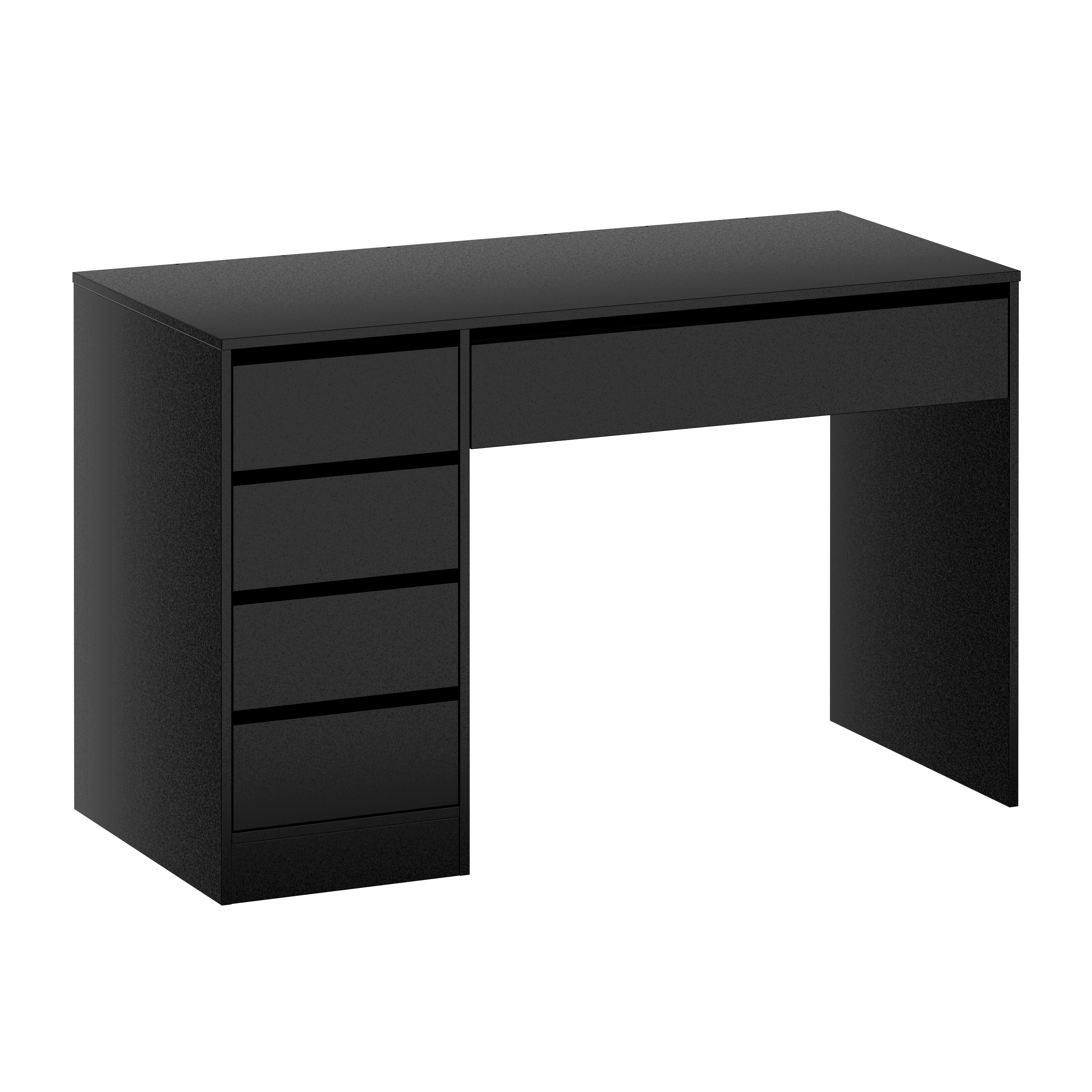 Schreibtisch RIGEL mit Schubladen 120 x 55 x 75 cm schwarz