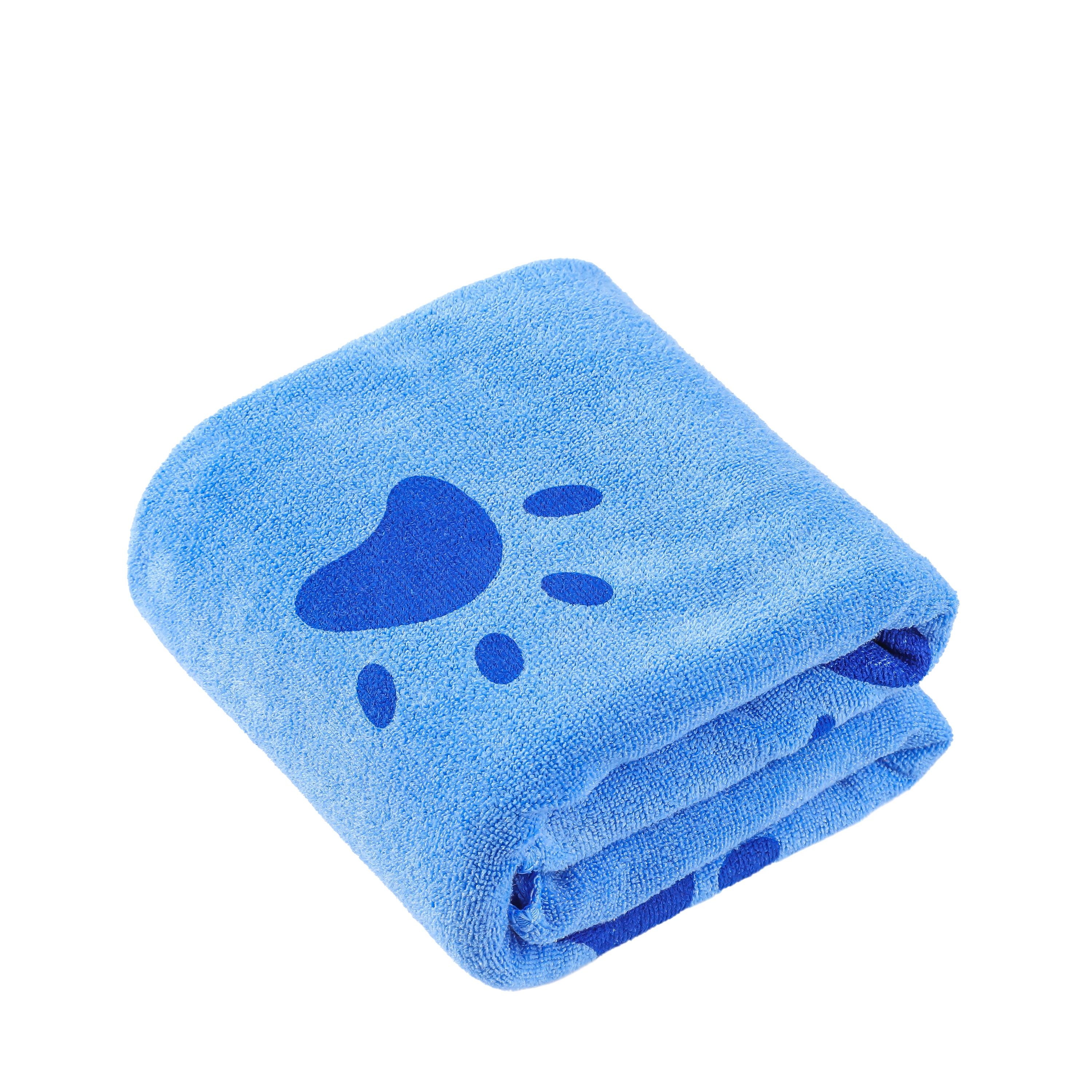 Haustier Handtuch Mikrofaser 2er Set 70 x 140 cm blau