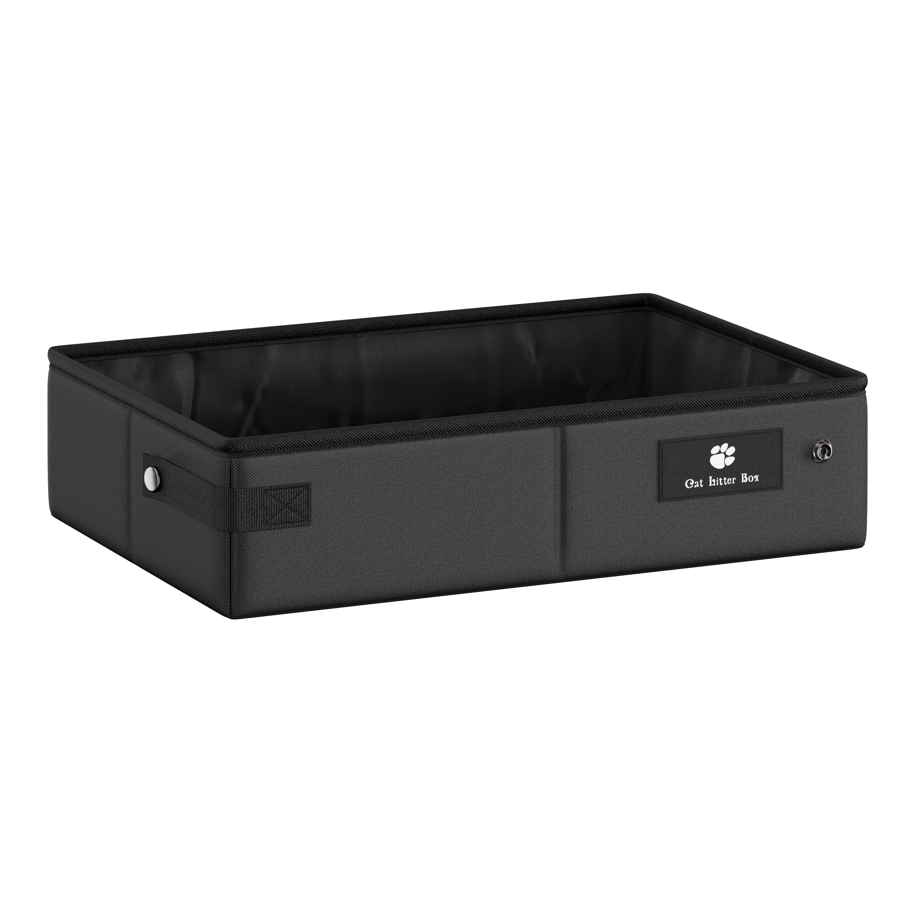 Outdoor Katzentoilette wasserdicht faltbar 40 x 28 cm schwarz