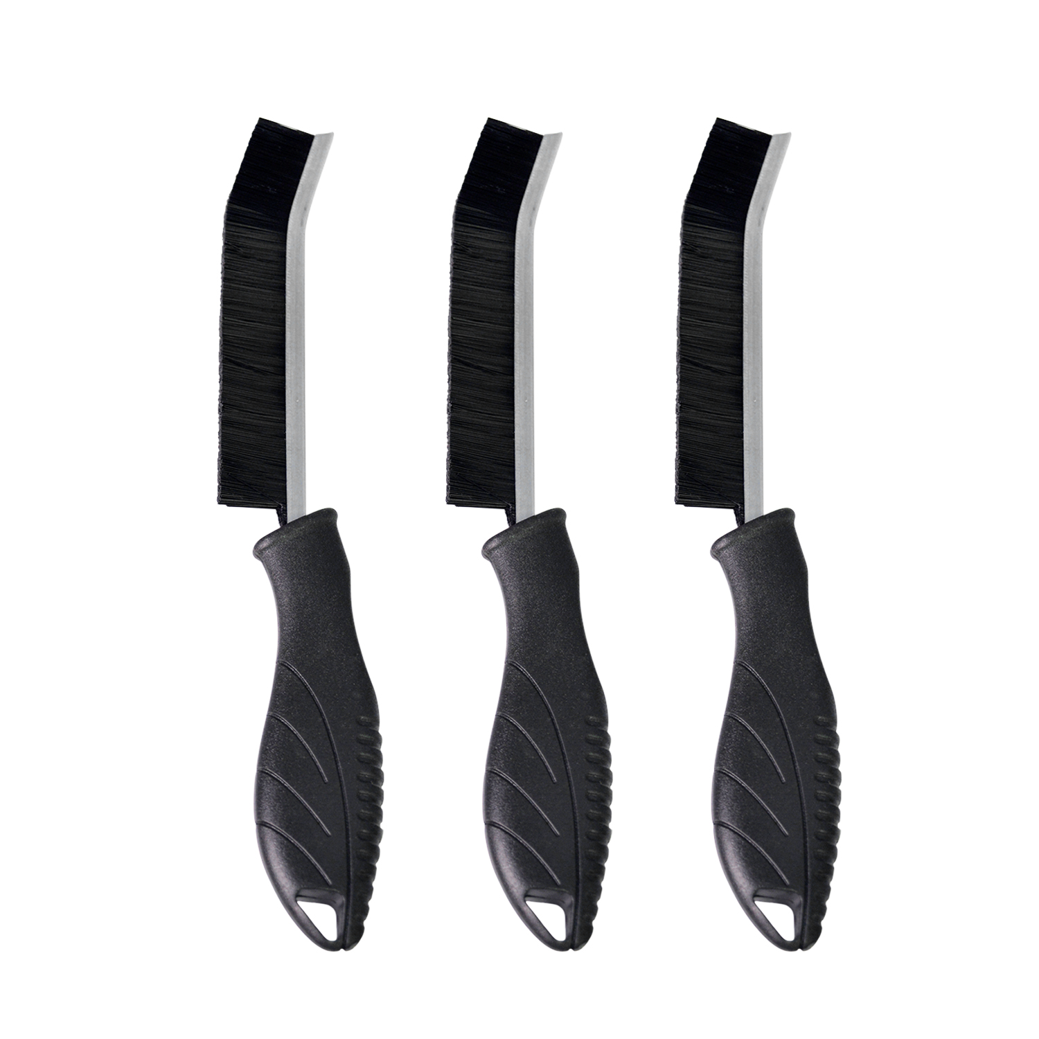 Reinigungsbürste Fugenbürste 23 cm 3er Set schwarz
