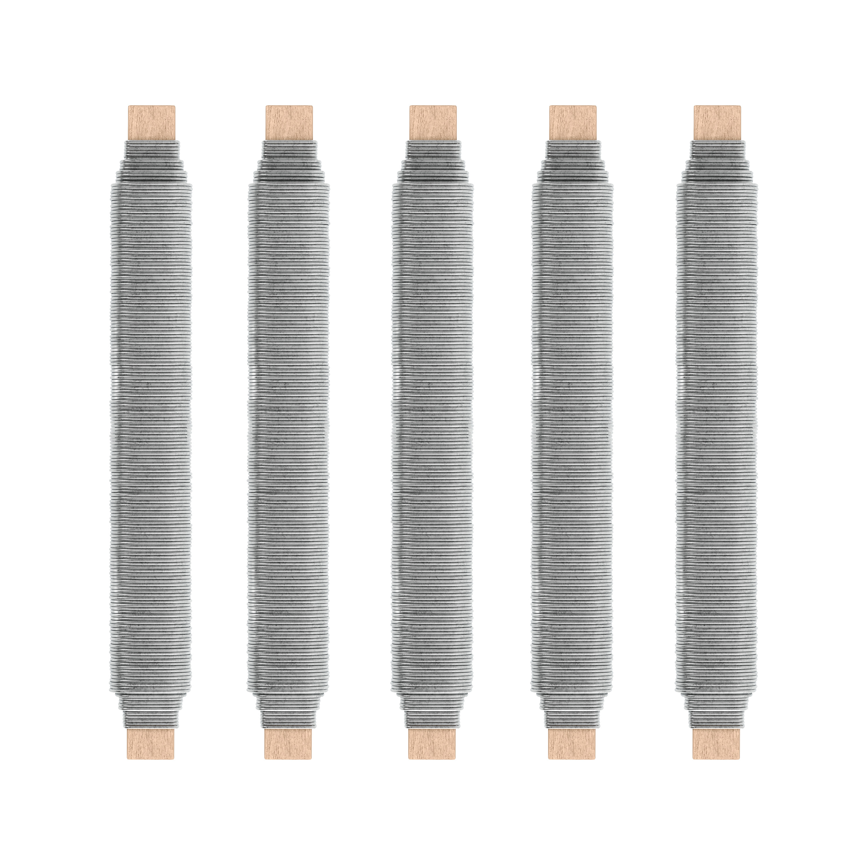 Bindedraht Metall verzinkt 0.65 mm/50 m 5er Set silber