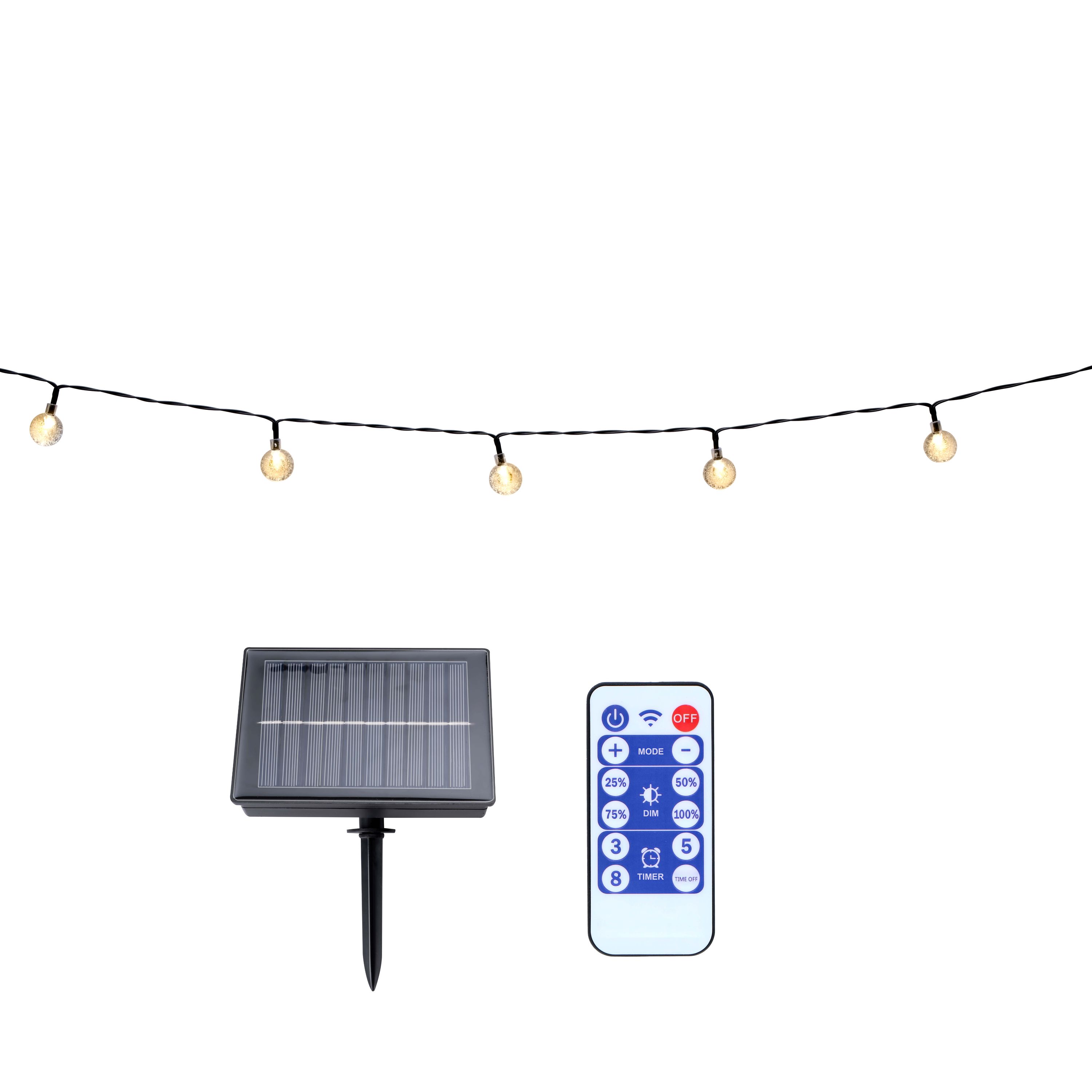 LED Solar Lichterkette 9 m