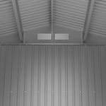 Gerätehaus 277 x 195 x 193 cm hellgrau Innenseite
