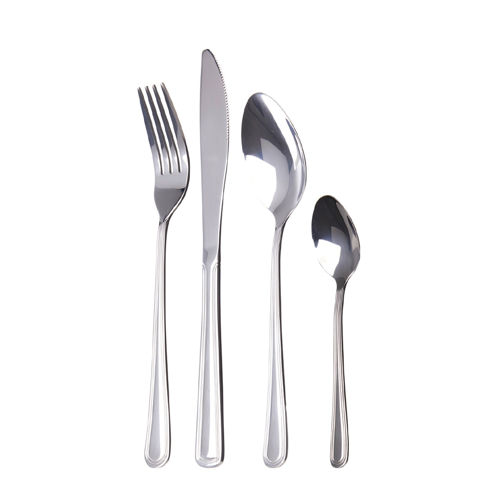 Besteck Set mit Gravur 16-teilig silber