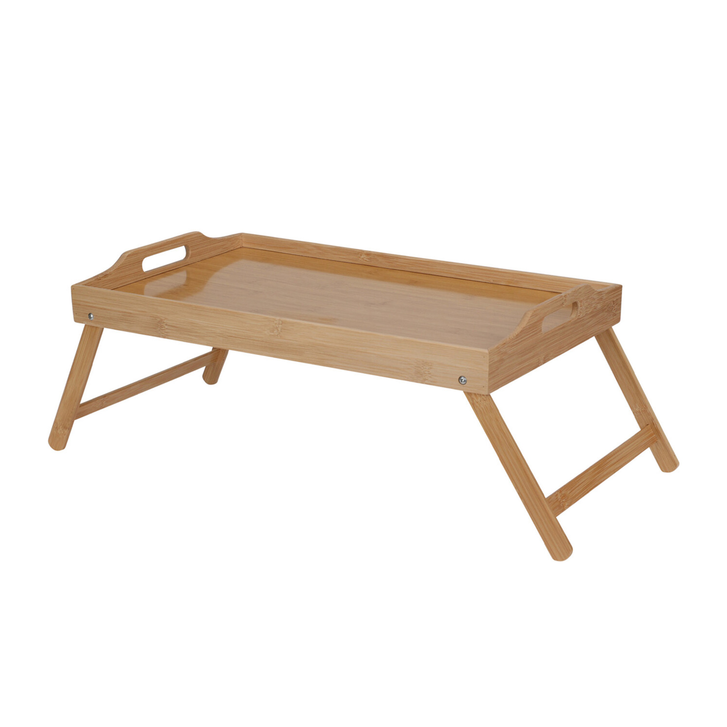 Serviertablett Bambus klappbar 50 x 30 cm