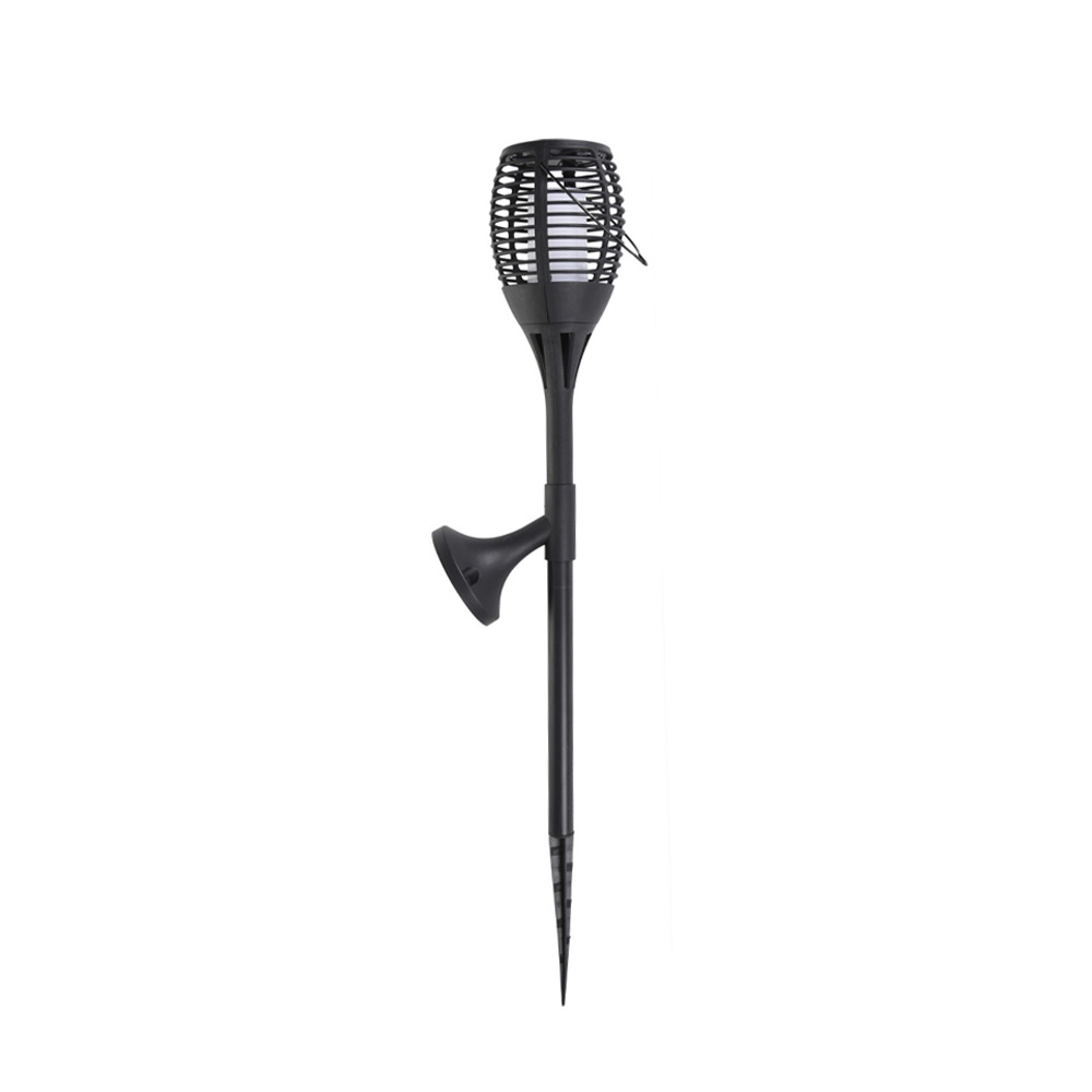 LED Solarfackel 3-in-1 schwarz