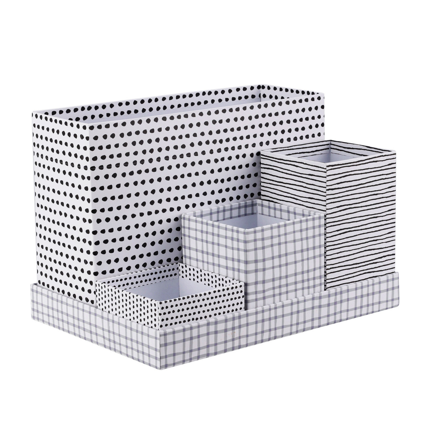 Schreibtisch Organizer Set 5-teilig weiss