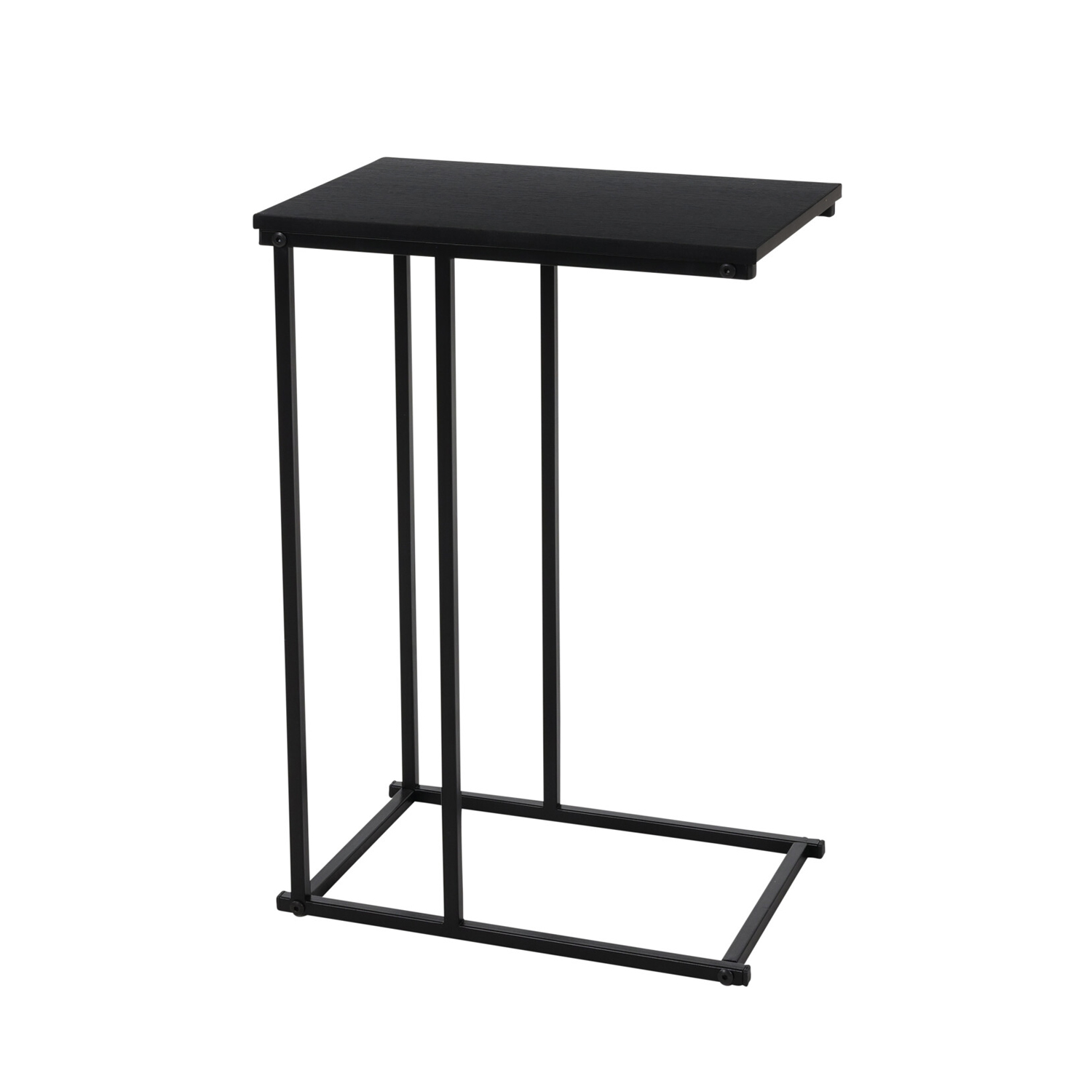 Beistelltisch Metall 40 x 26 x 58 cm schwarz