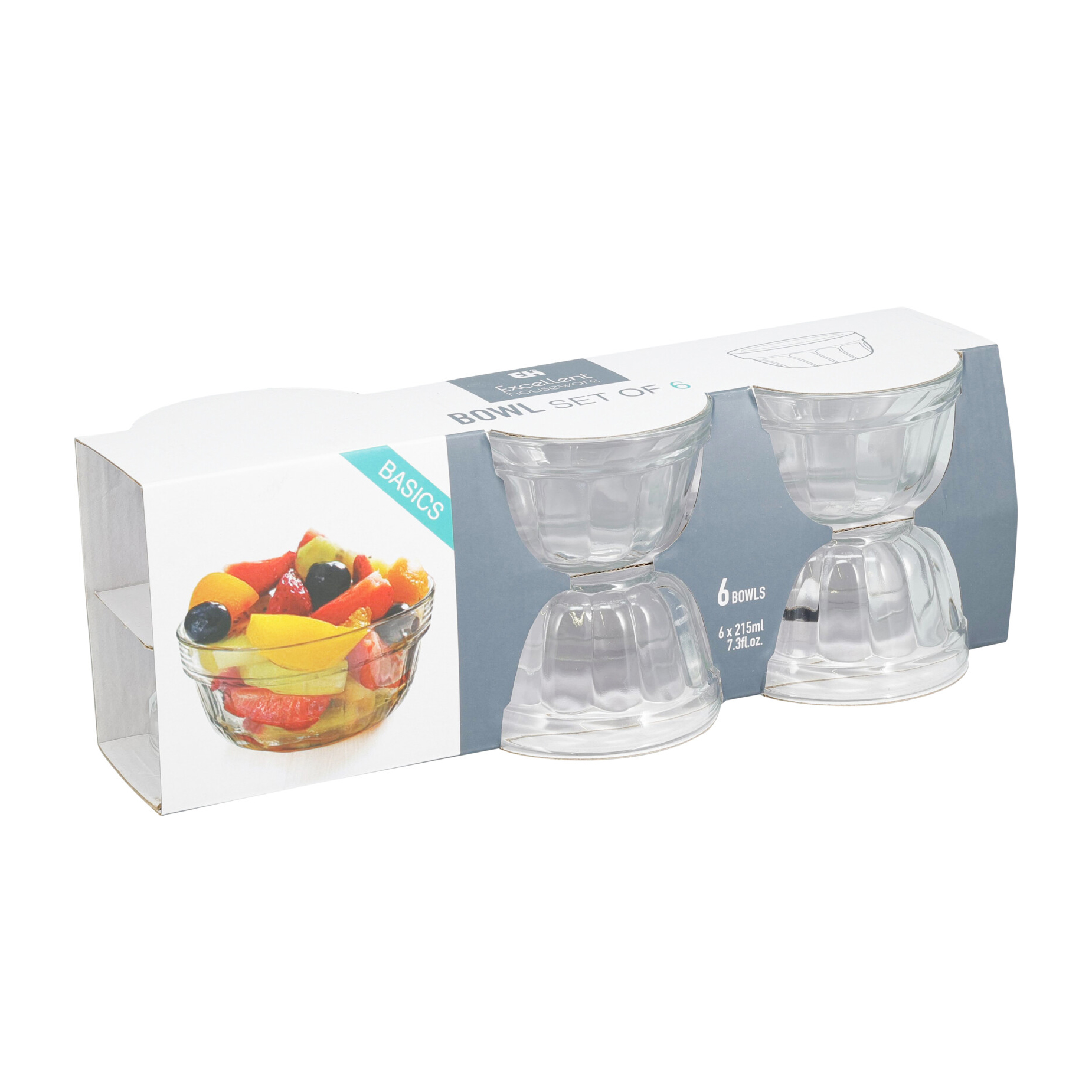 Schale Glas 215 ml 6er Set