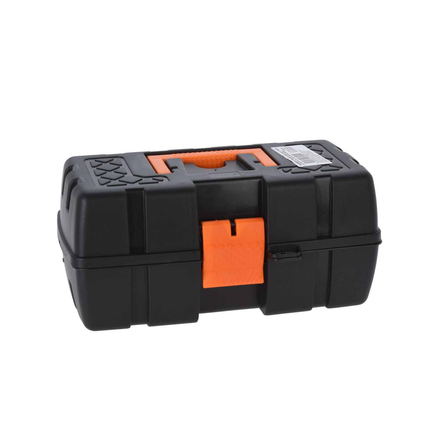 Werkzeugkiste leer 31 x 18 x 14 cm schwarz/orange