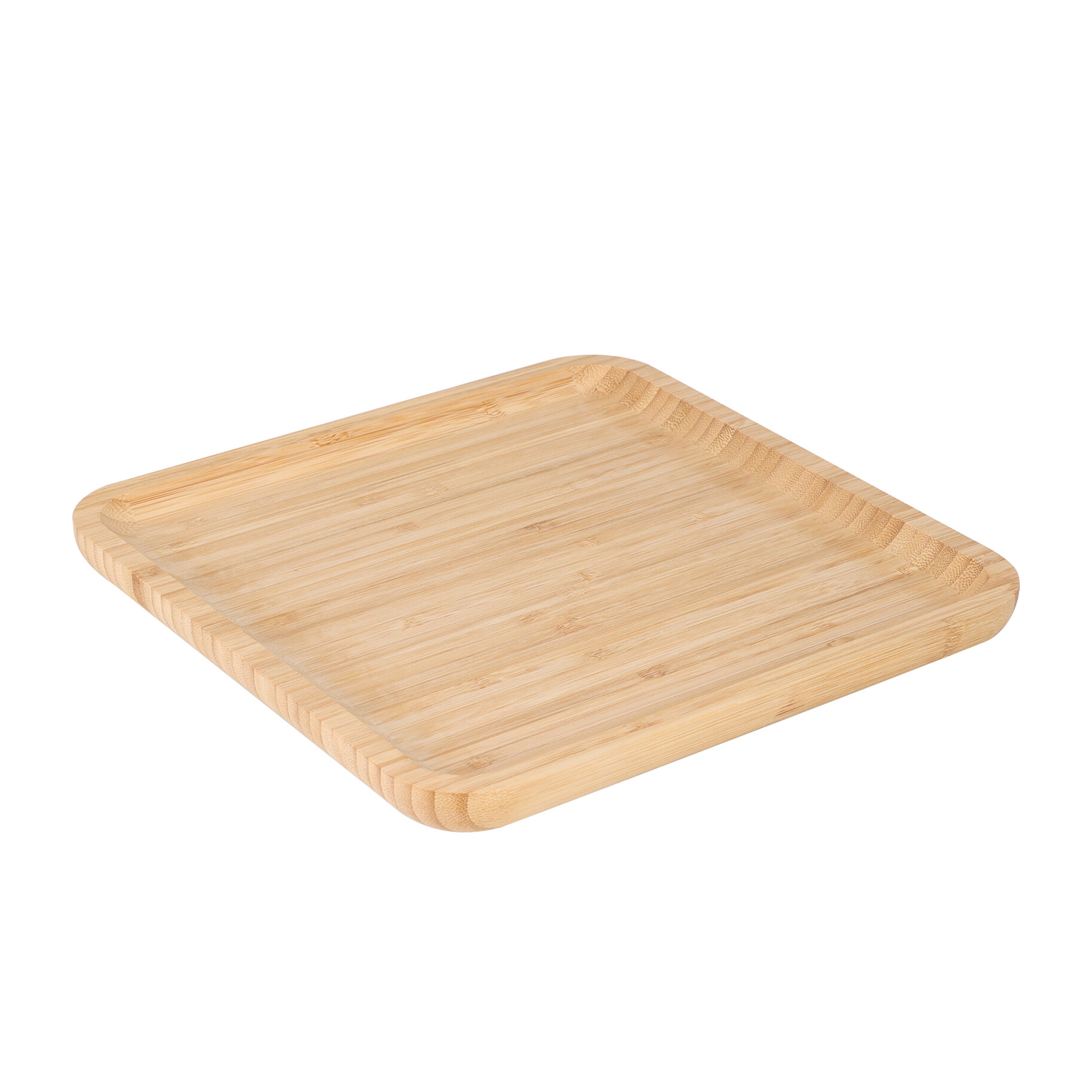 Servierplatte Bambus 25 x 25 cm natur