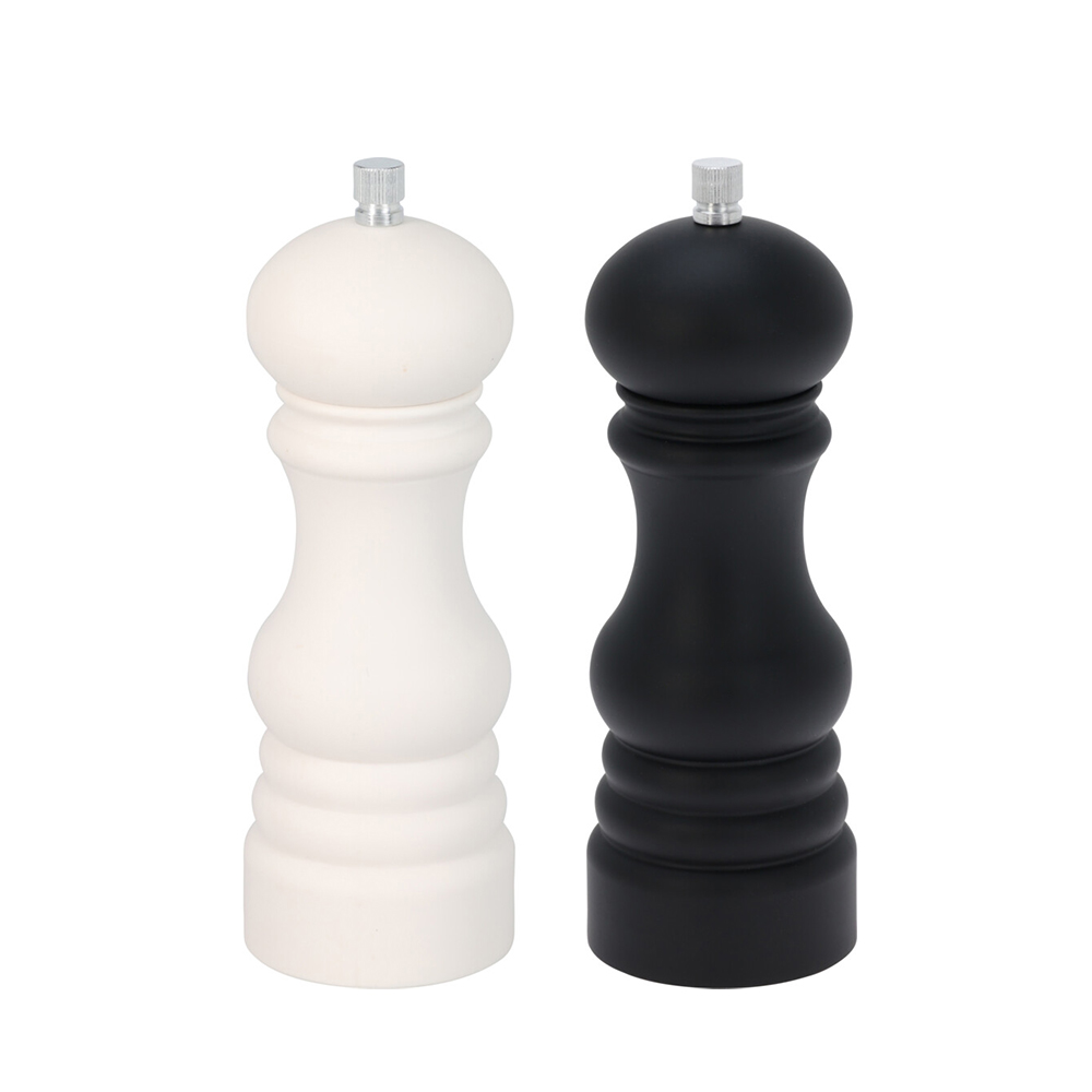 Salz- und Pfeffermühle Set 2-teilig schwarz/weiss