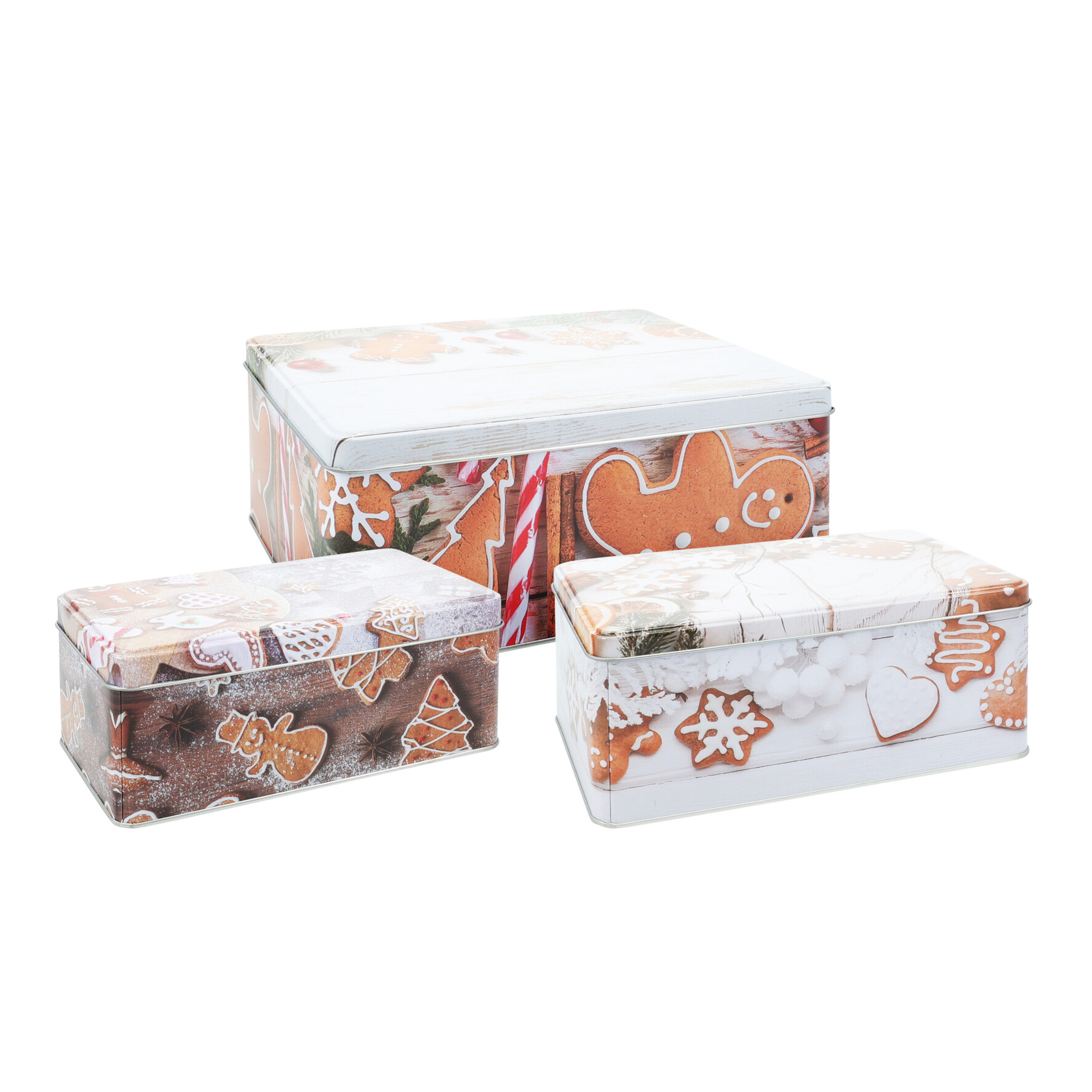 Keksdose Set Weihnachten 3-teilig bunt