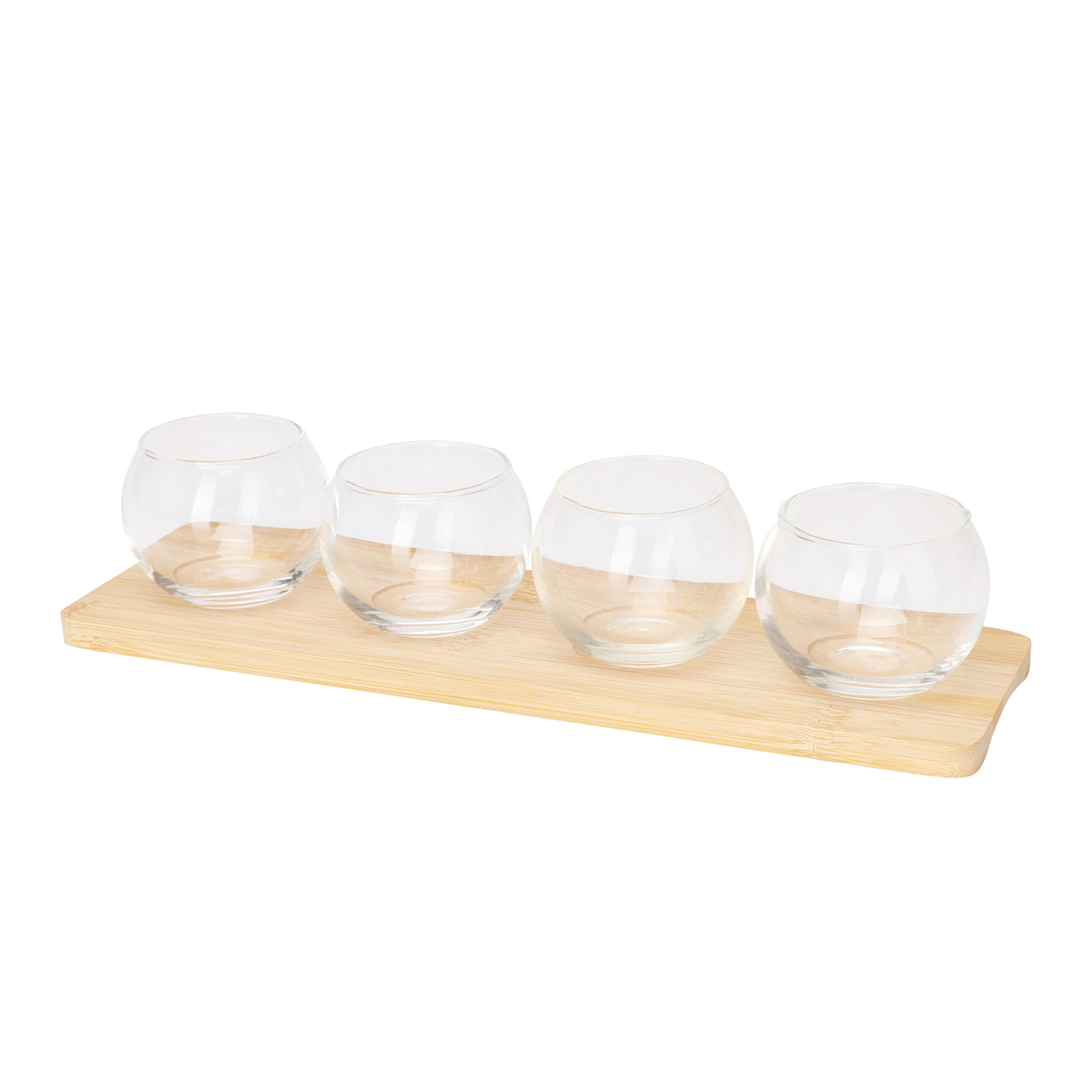 Apéroschale Servierset Glas 5-teilig