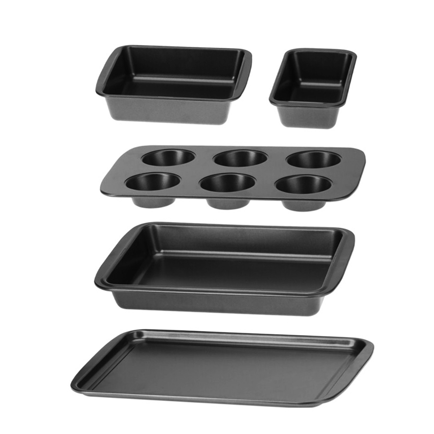Backform Set 5-teilig schwarz