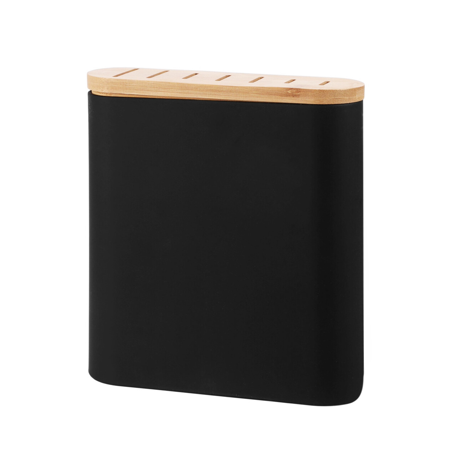 Messerblock 23 x 8 x 24 cm schwarz/natur