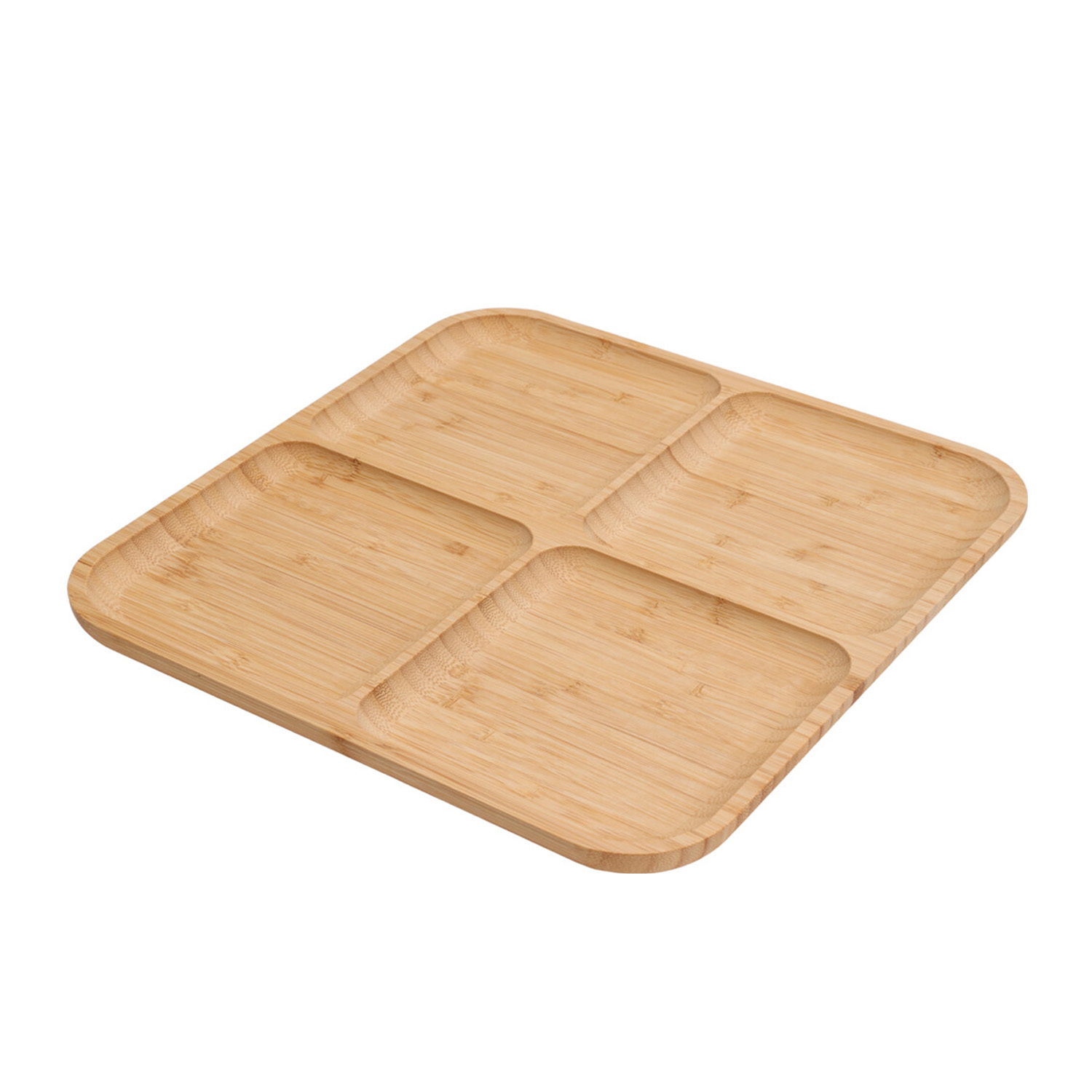 Apéroschale Servierset Bambus 30 x 30 cm