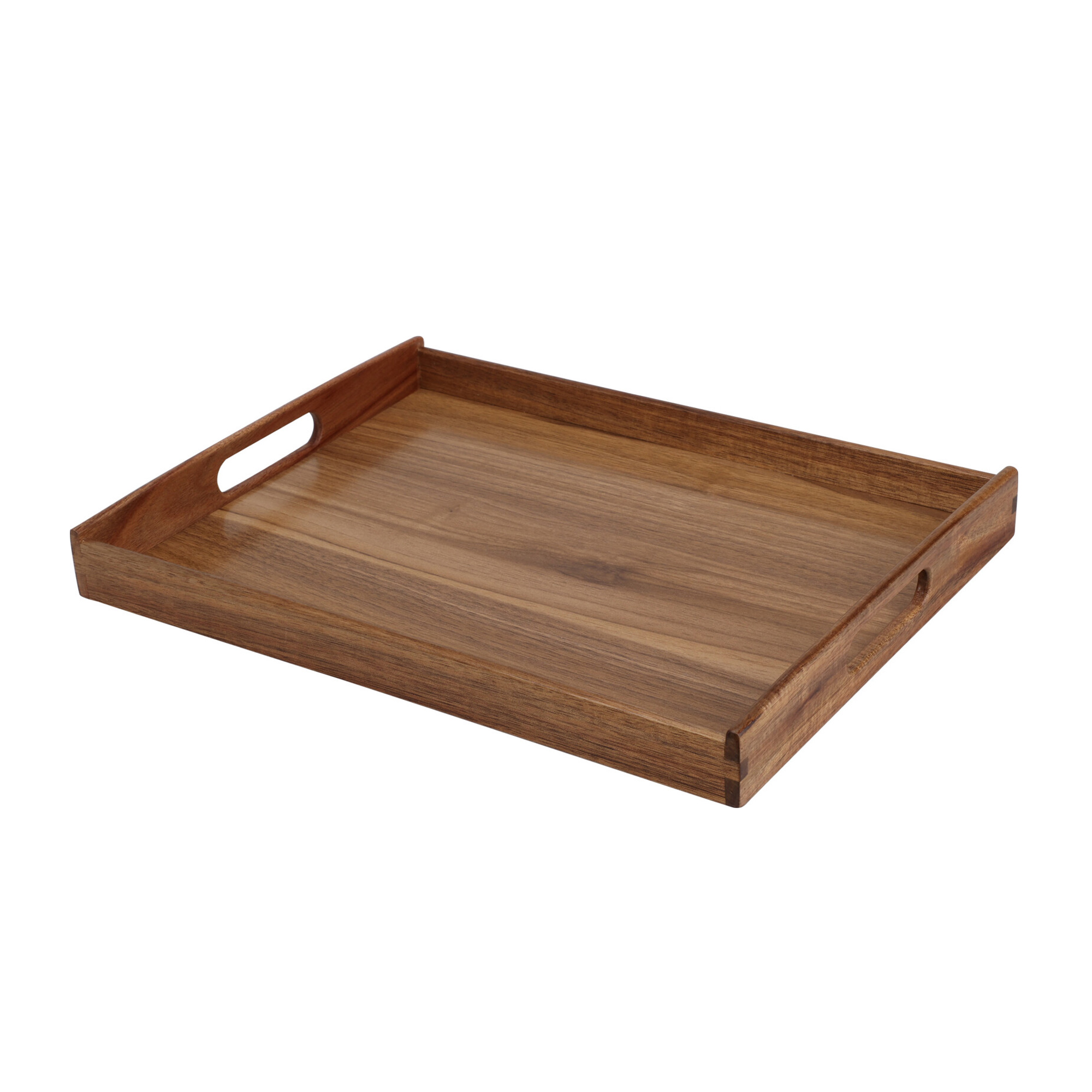 Serviertablett Holz 40 x 30 cm natur