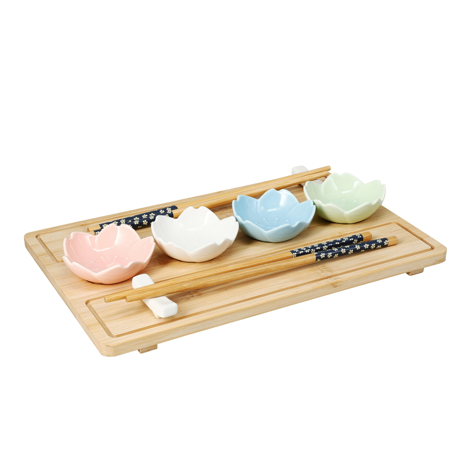 Sushi Set Bambus 9-teilig bunt