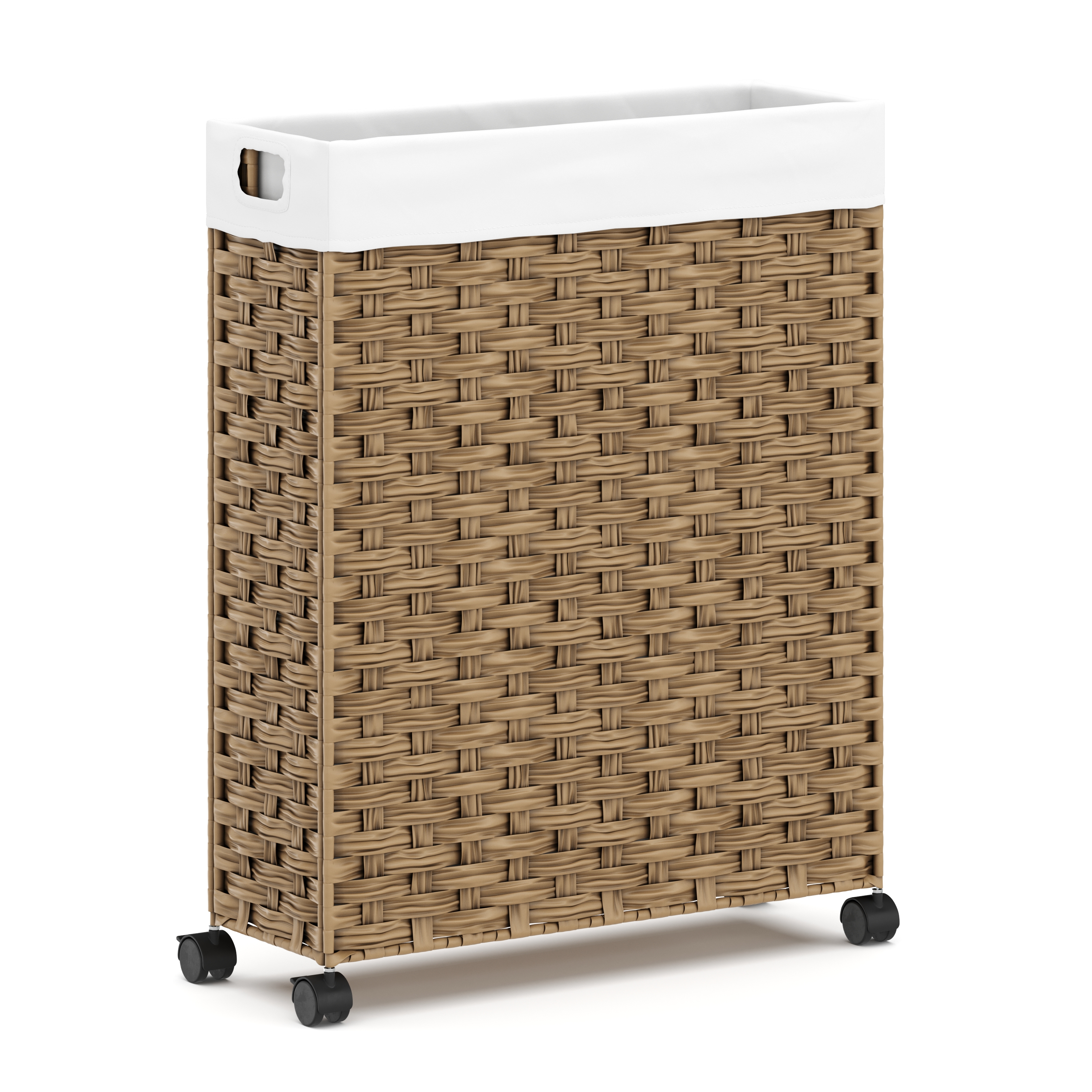 Wäschekorb Rattan 1 Fach 66L braun