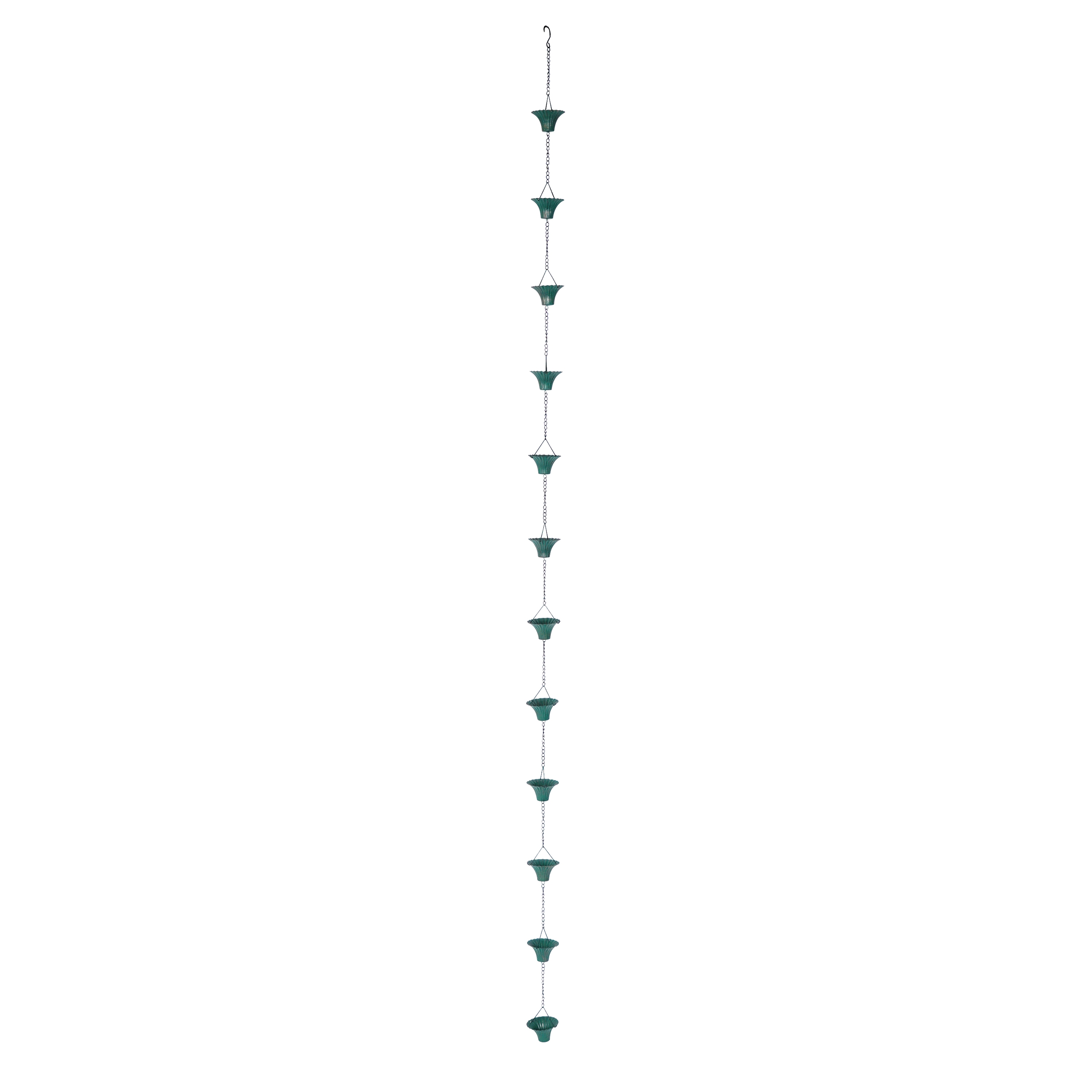 Regenwasserkette grün / schwarz 220 cm