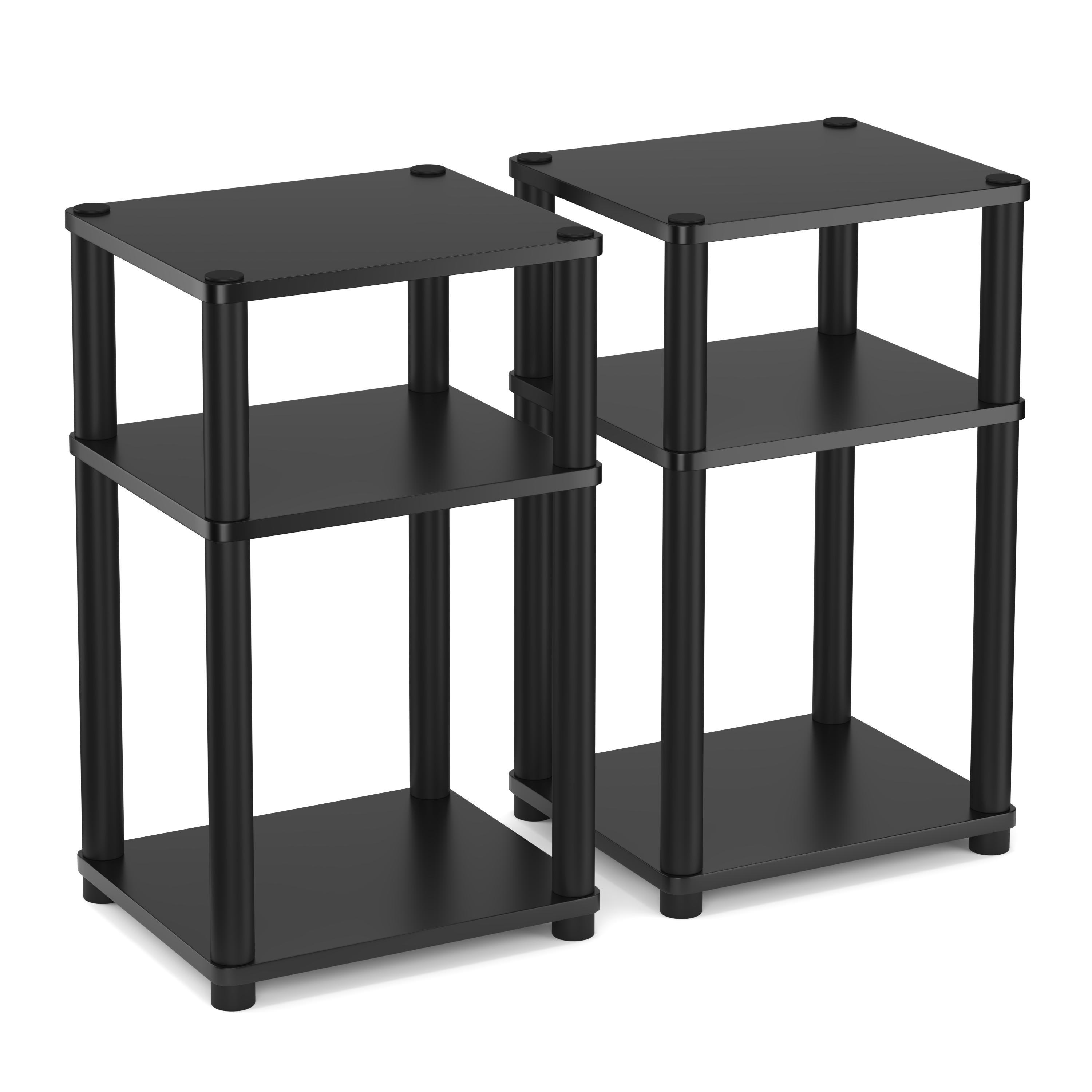 Beistelltisch INGOT 2er Set 34 x 30 x 58 cm schwarz