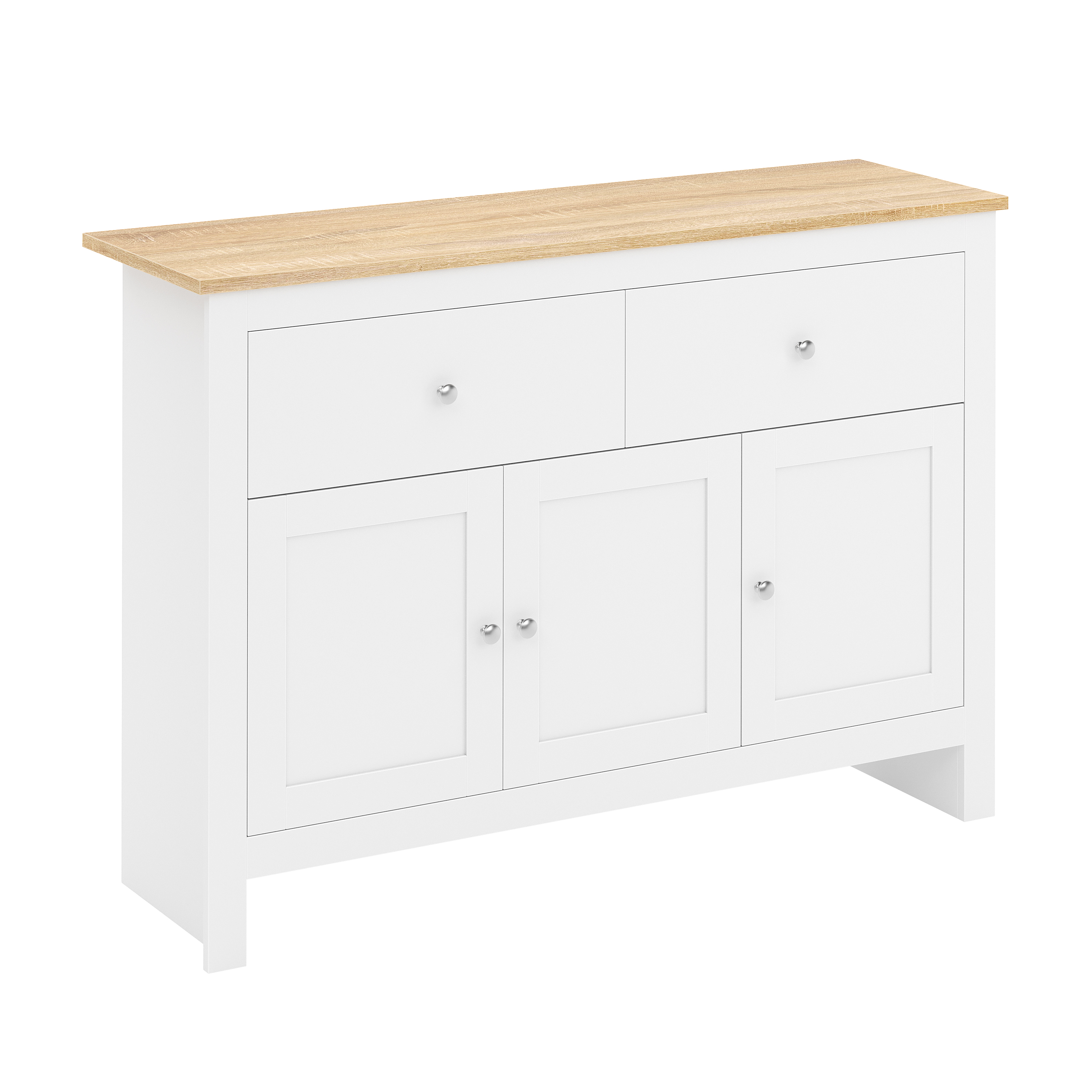 Sideboard ARLES 117 x 35 x 82 cm weiss