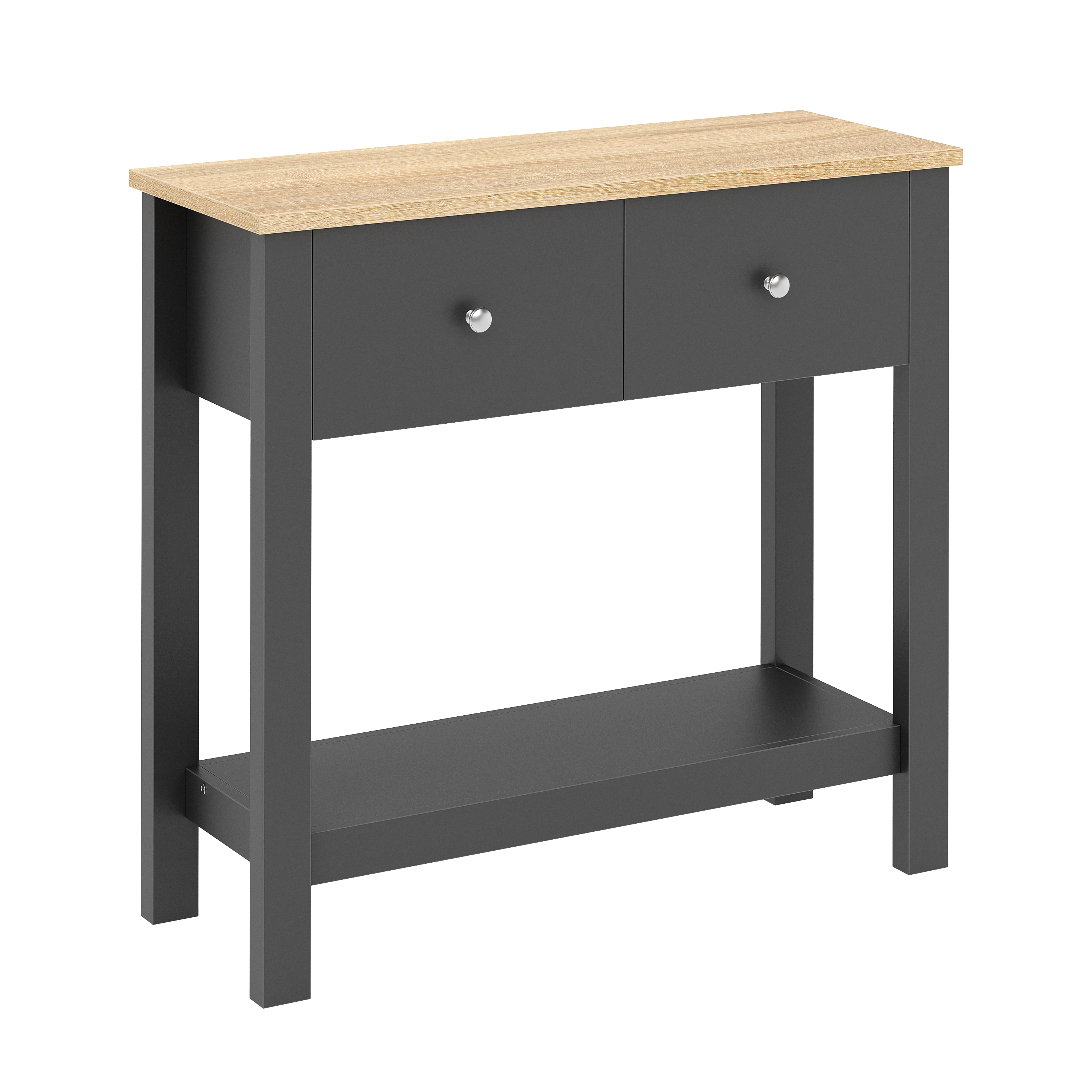 Konsolentisch ARLES 80 x 30 x 74 cm anthrazit