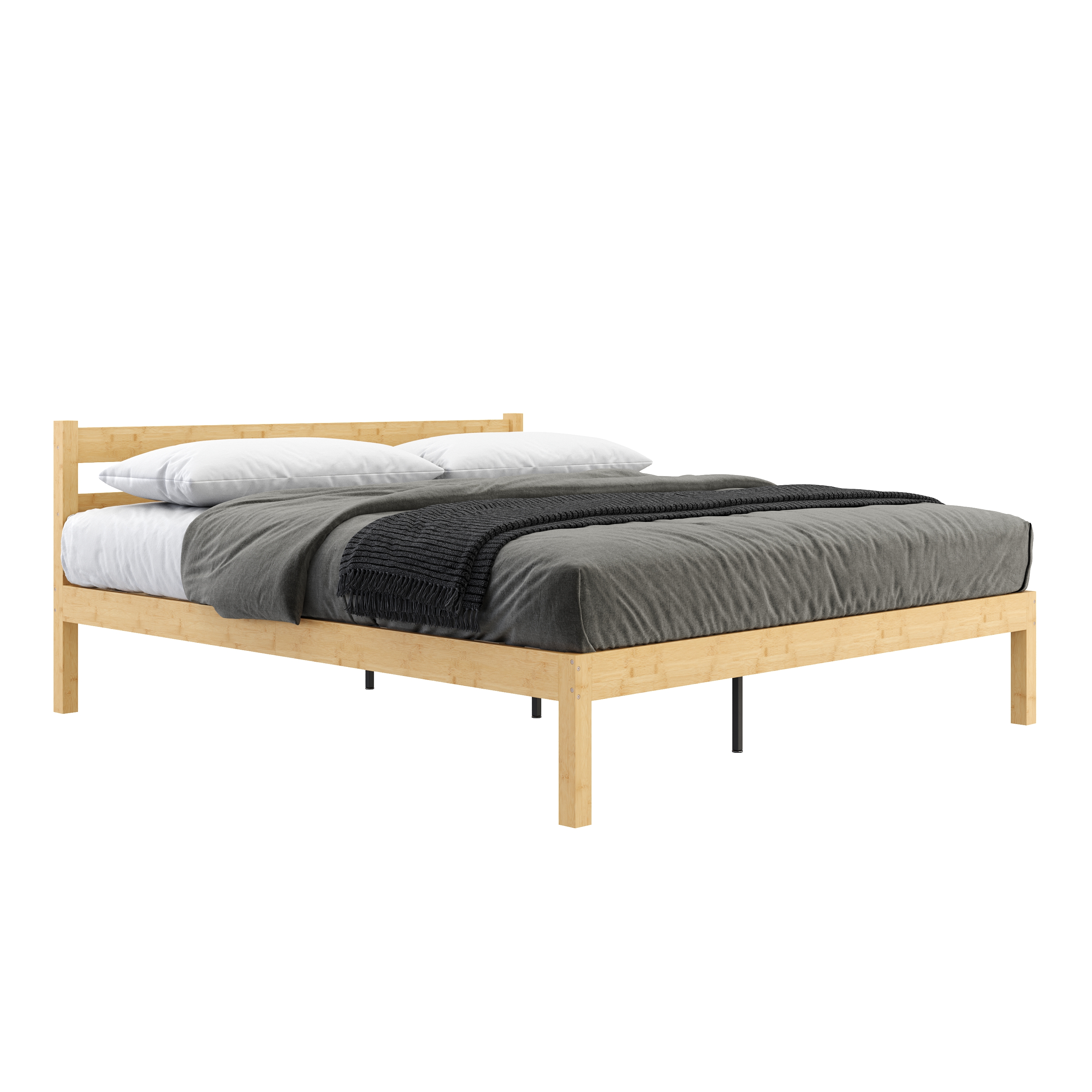 Bambusbett ARBORA 180 x 200 cm natur