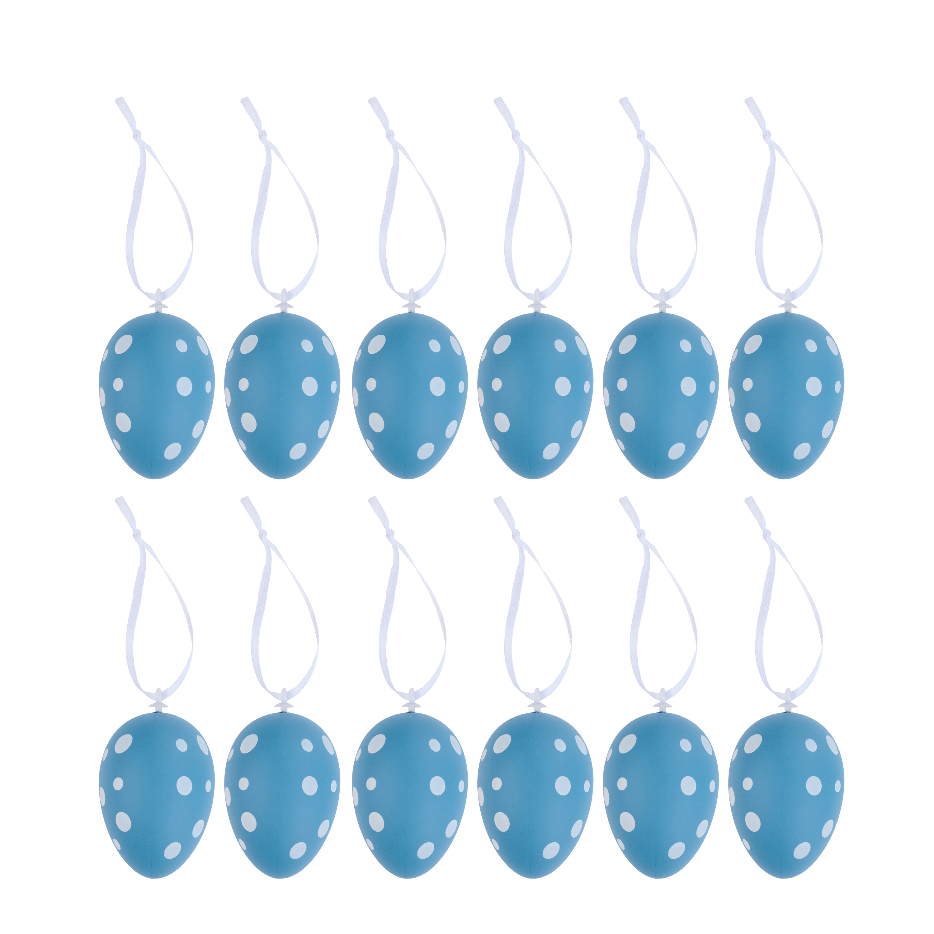 Osterdeko Ostereier 12er Set 6 cm