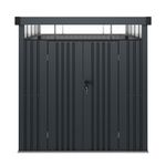 Gerätehaus Metall 200 x 259 x 200 cm Frontalansicht