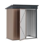 Gerätehaus Metall 161 x 94 x 181 cm geöffnet