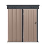Gerätehaus Metall 161 x 94 x 181 cm Frontalansicht