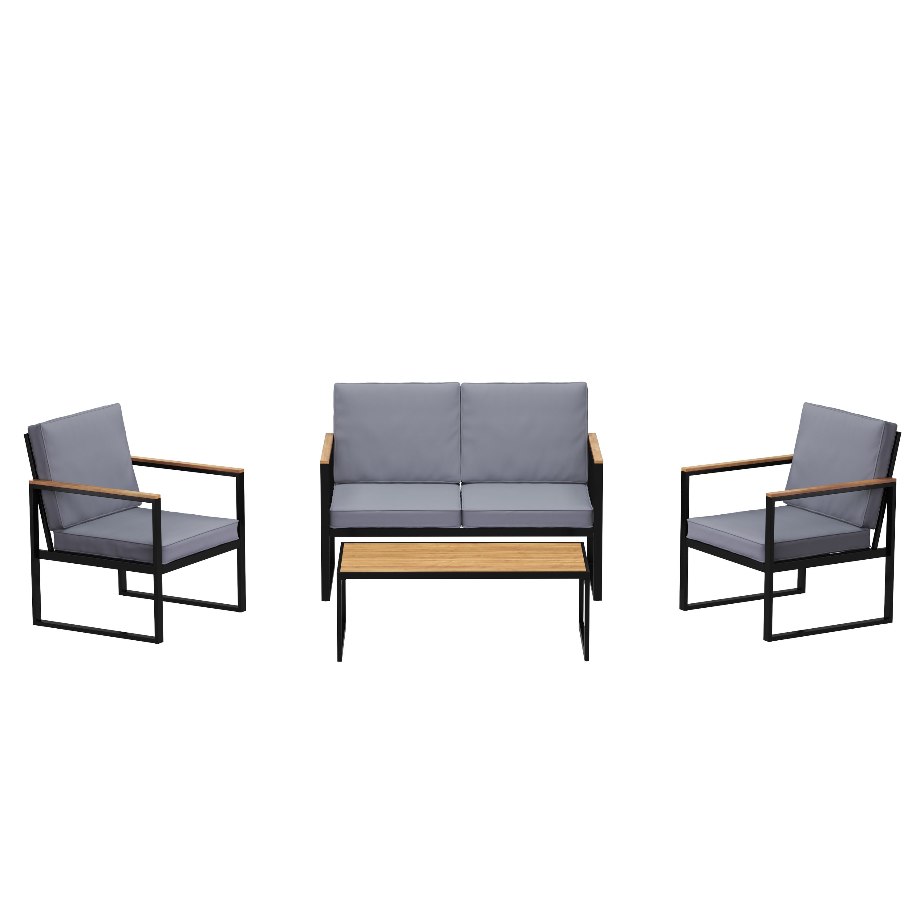 Lounge HAMILTON grau/schwarz