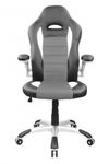 Gaming Stuhl Bürostuhl TURBO grau/schwarz Frontalansicht 