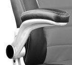 Gaming Stuhl Bürostuhl TURBO grau/schwarz Nahaufnahme Lehne 