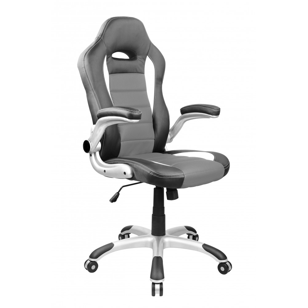 Gaming Stuhl Bürostuhl TURBO grau/schwarz Anzeigebild 