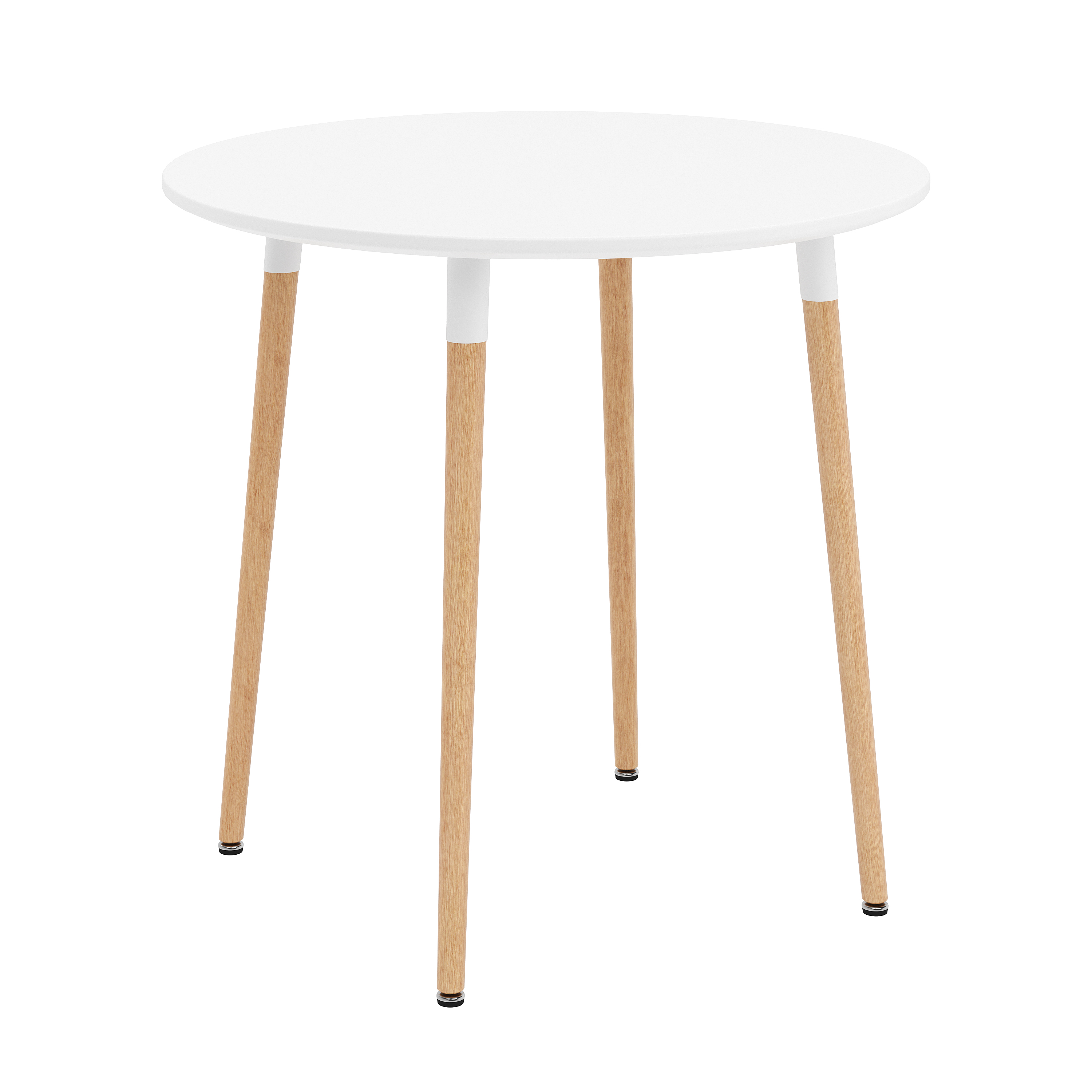 Esstisch GRELIA rund 80 cm weiss/natur